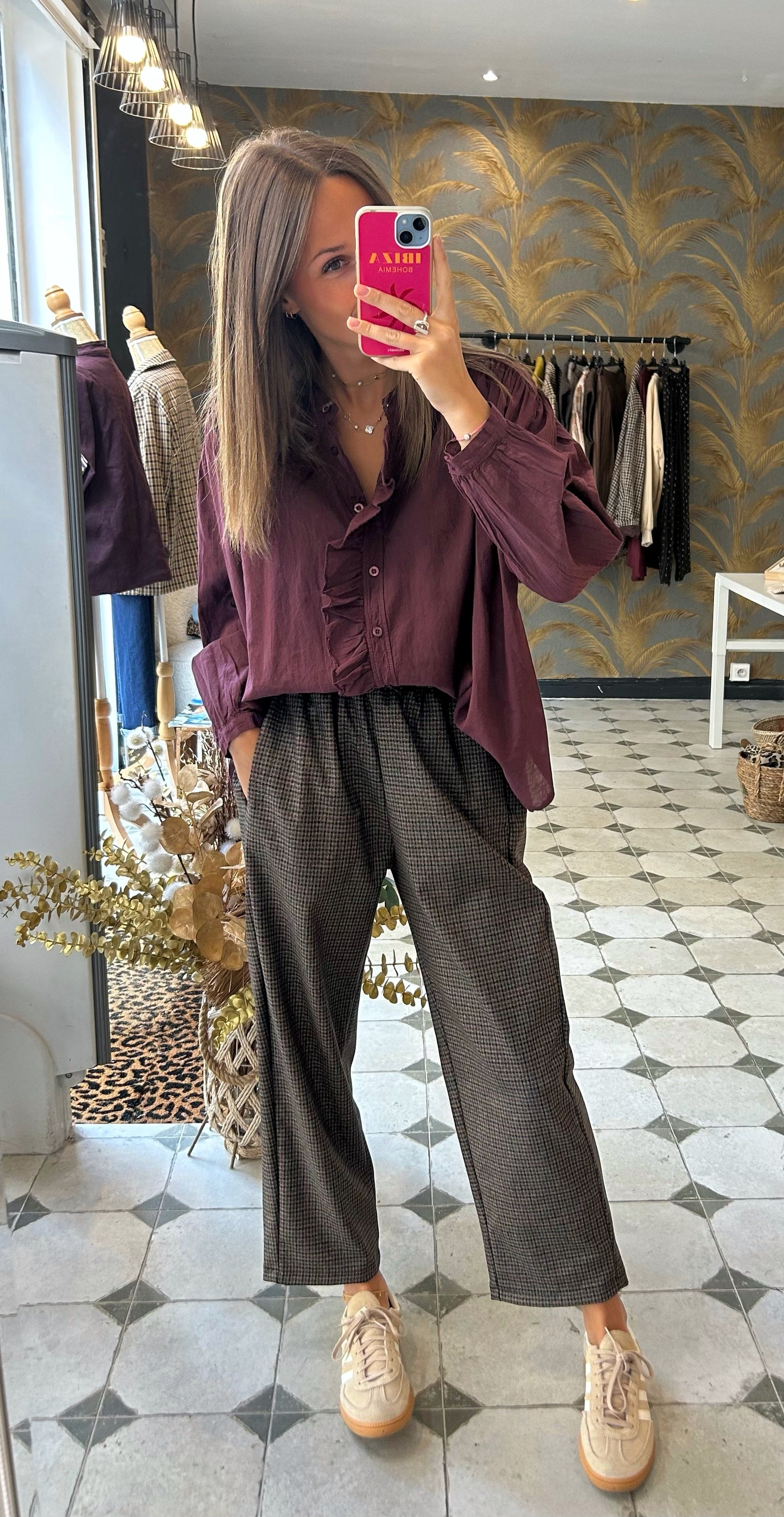 Chemise Soline prune - Johanna Paris