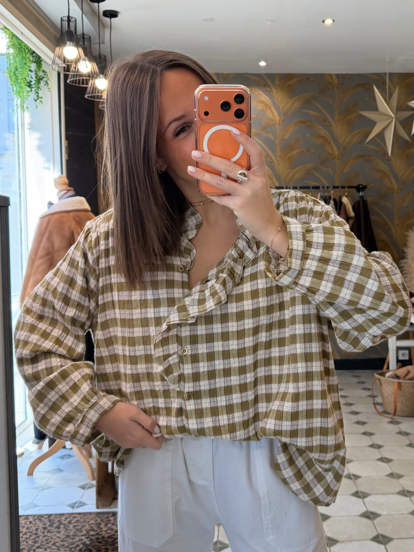 Chemise Amandine verte - Johanna Paris