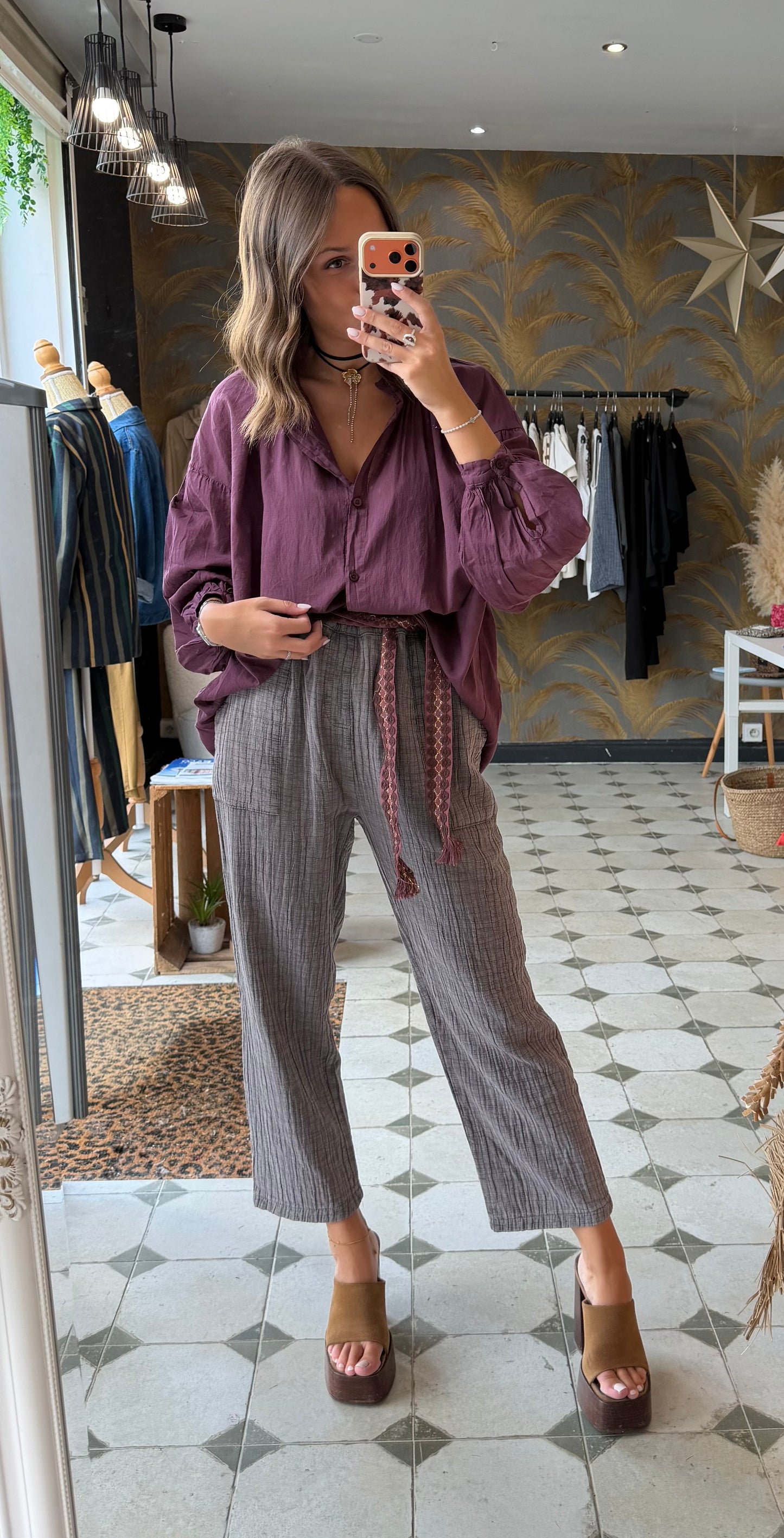 Pantalon Hazel gris clair - Johanna Paris