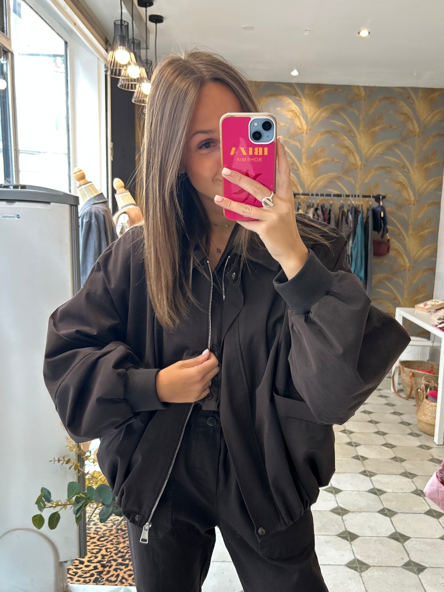 Veste Claudia chocolat - Johanna Paris