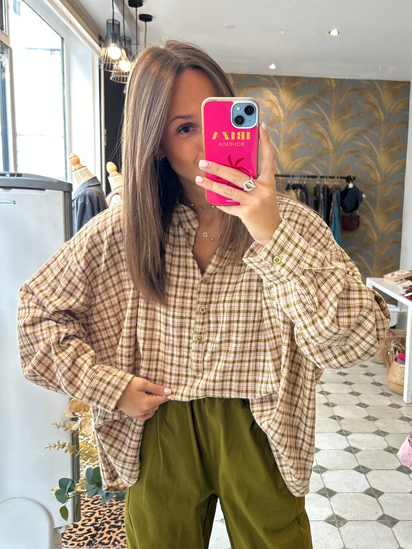 Blouse Lison vert olive - Johanna Paris