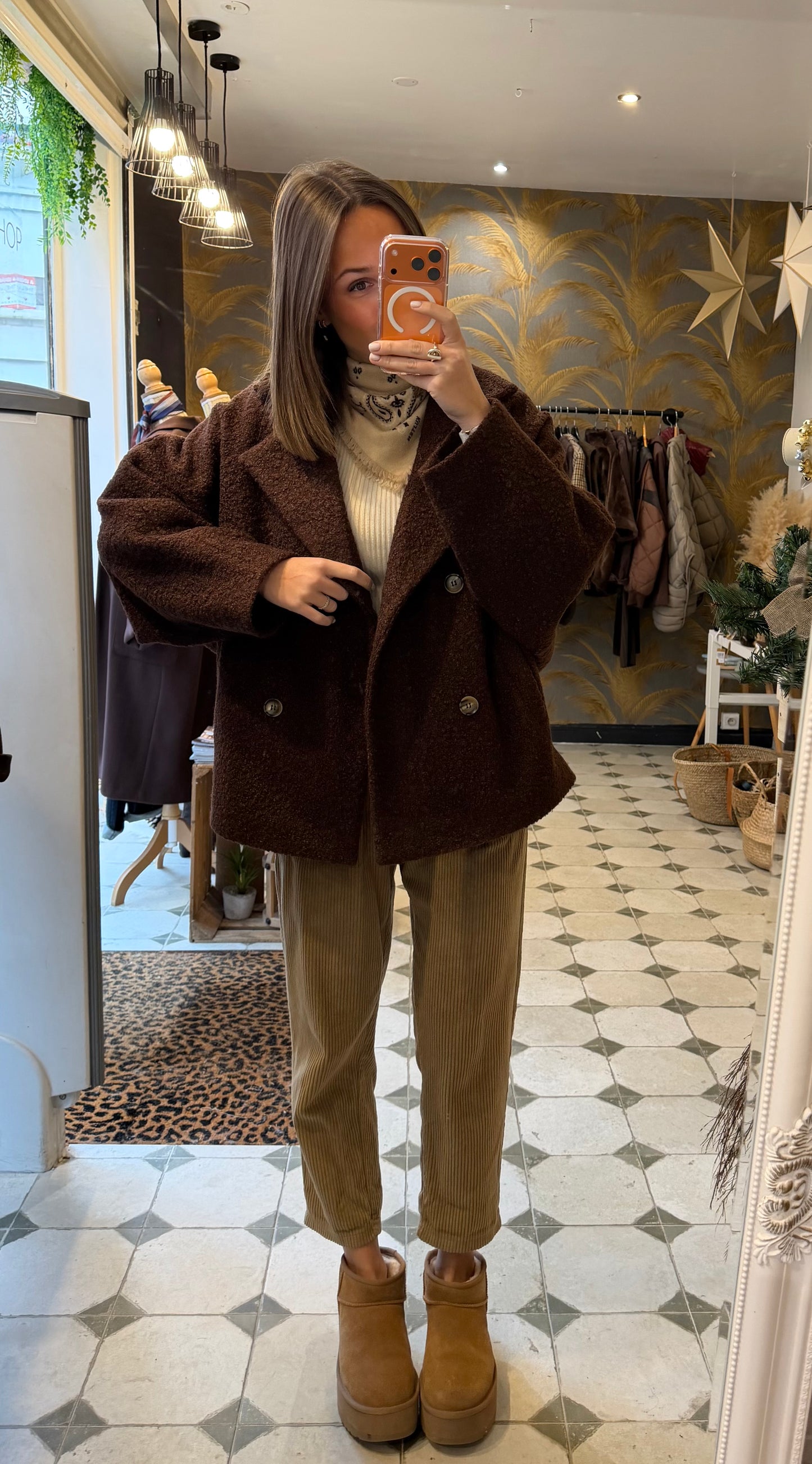 Caban Ambre chocolat