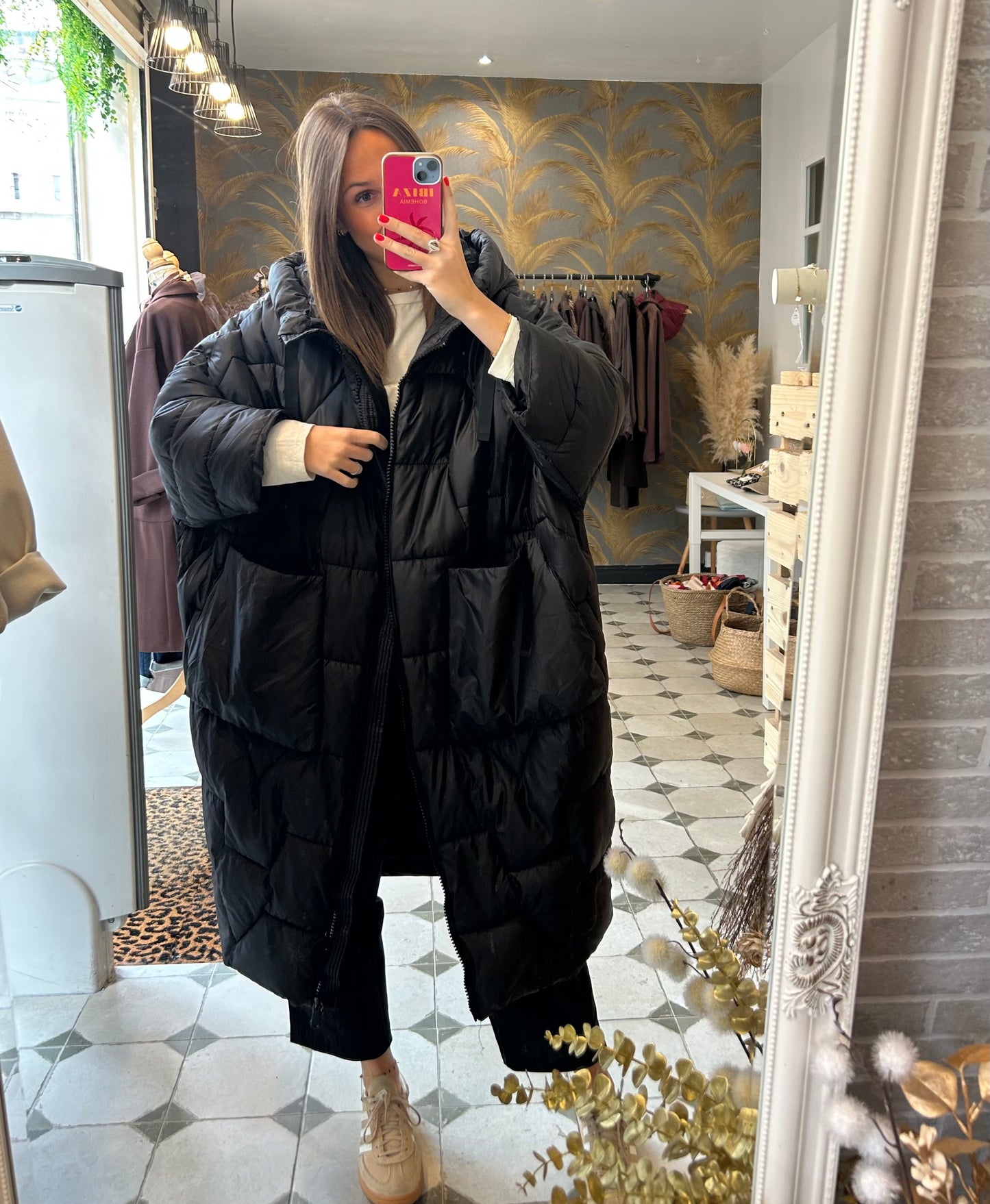 Doudoune Monica oversize noire - Johanna Paris