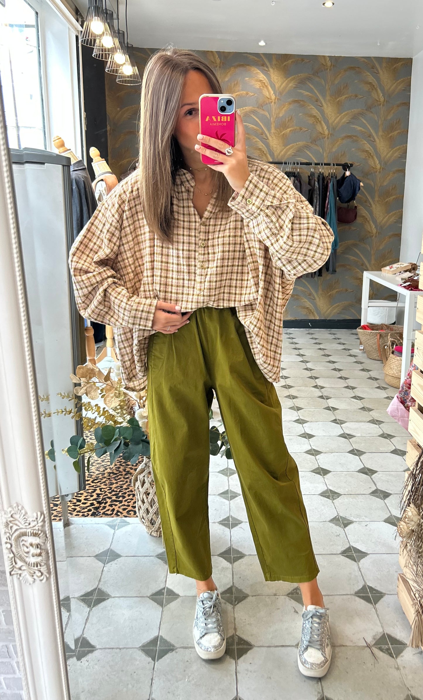 Blouse Lison vert olive - Johanna Paris