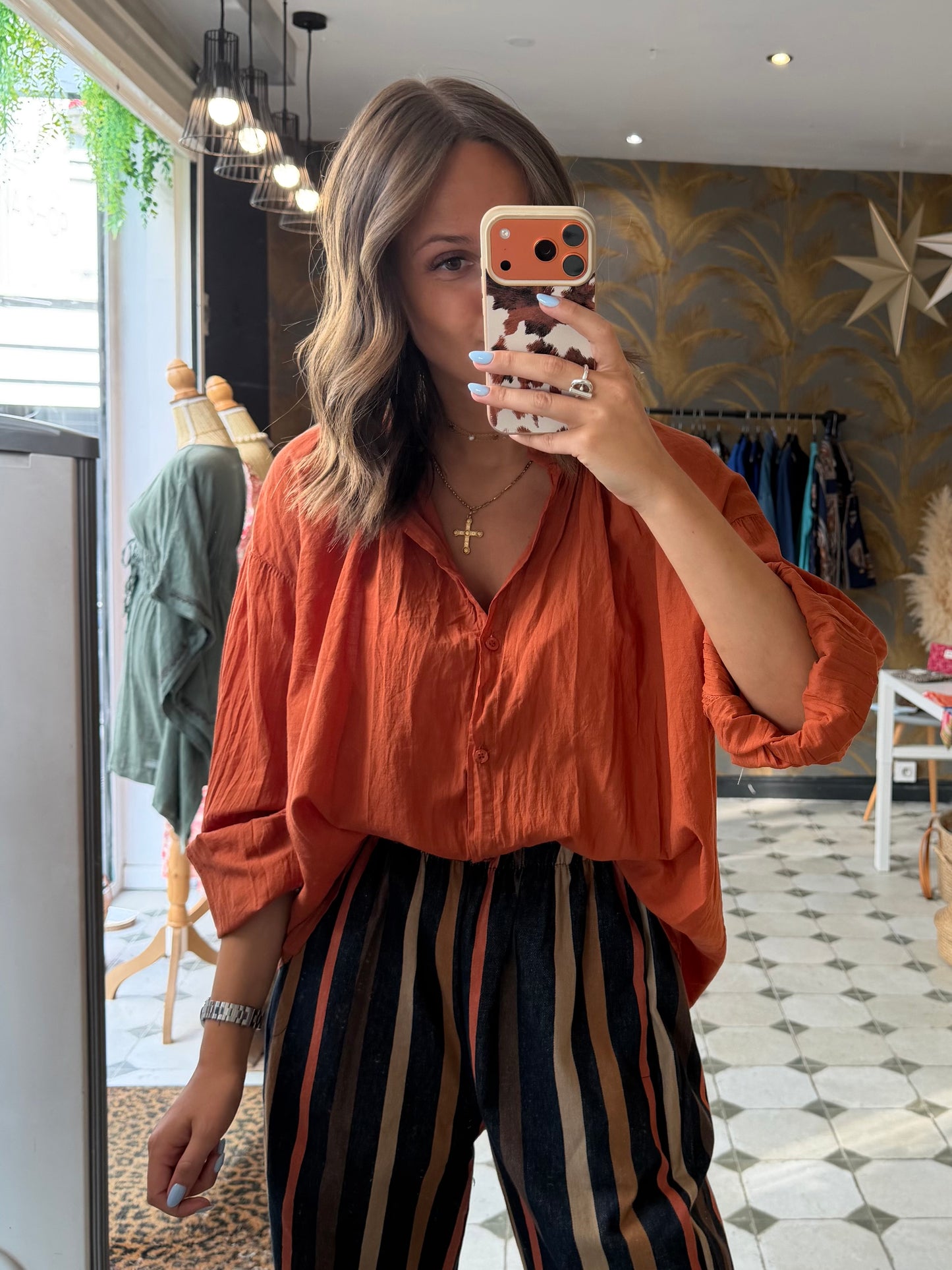Chemise Clémentine terracotta - Johanna Paris