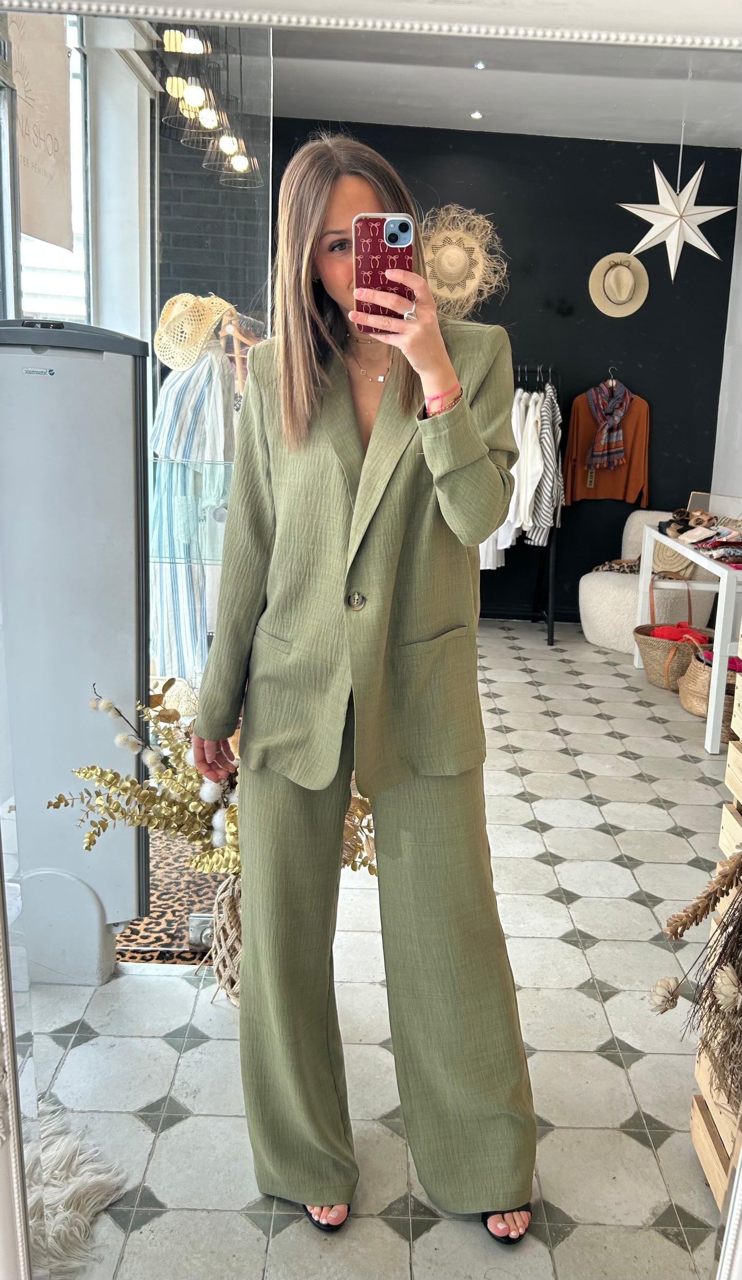 Pantalon Clémence kaki