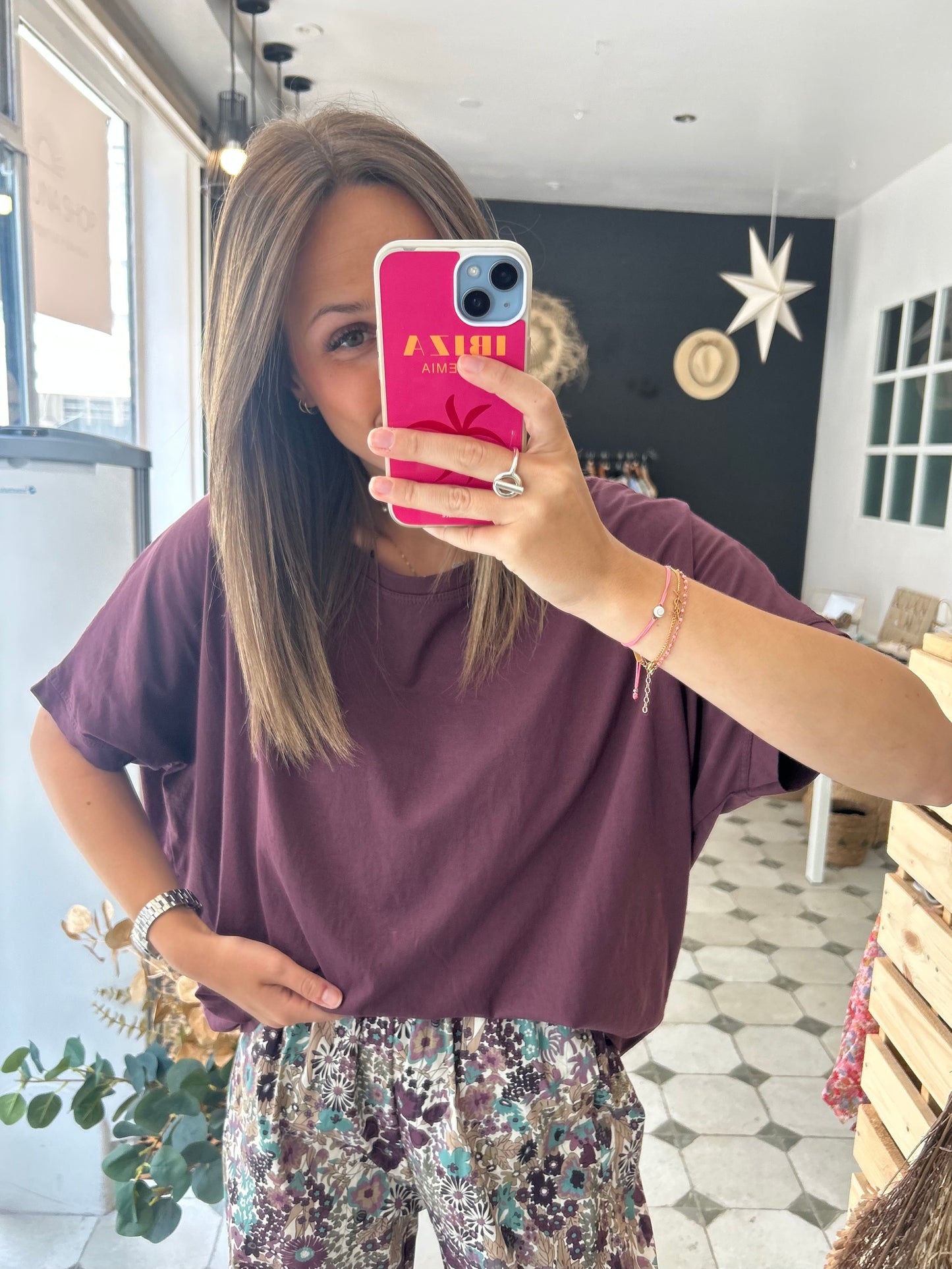 T-Shirt prune - Johanna Paris