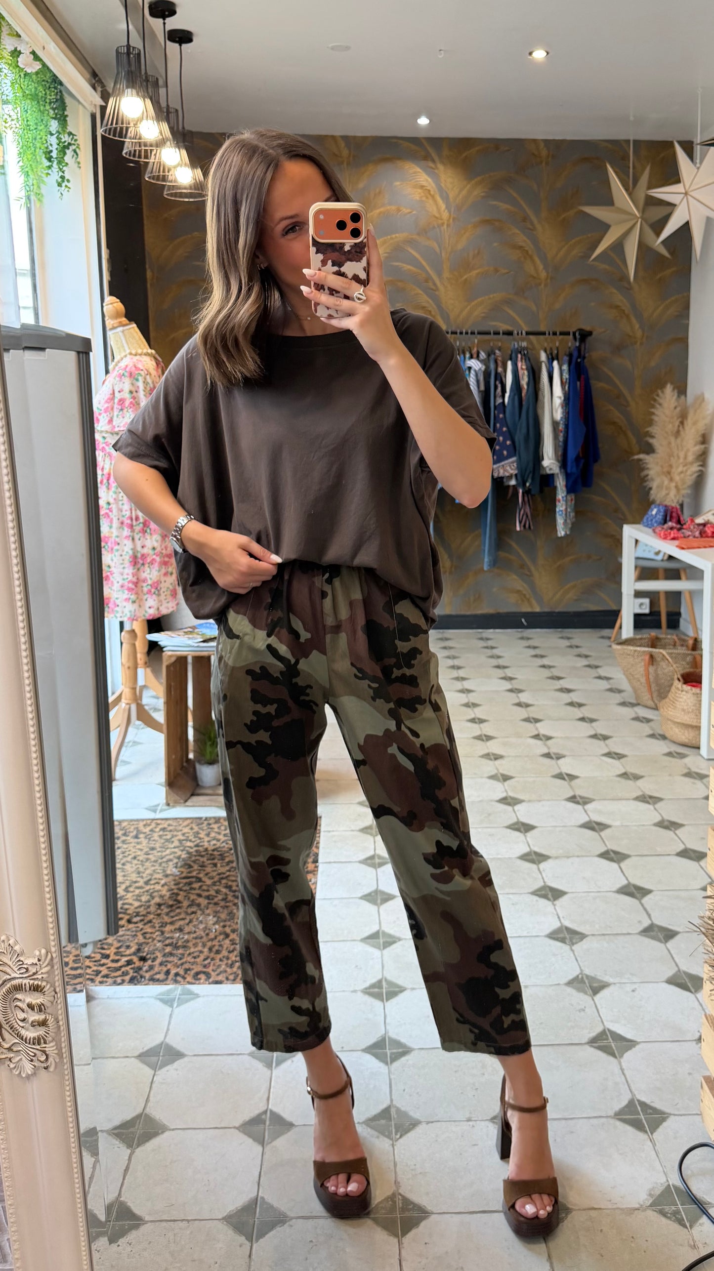 T-Shirt chocolat - Johanna Paris