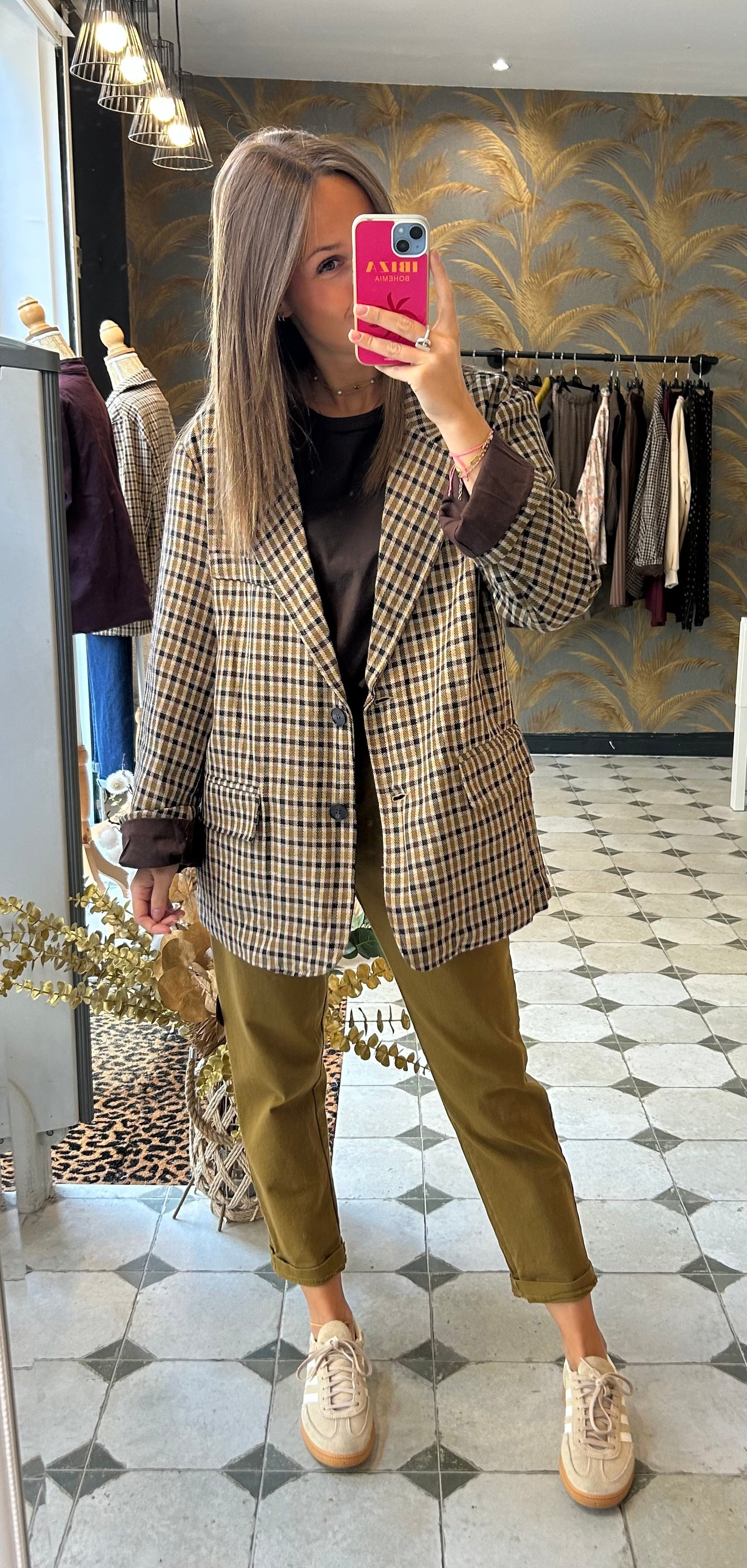 Blazer à carreaux - Johanna Paris