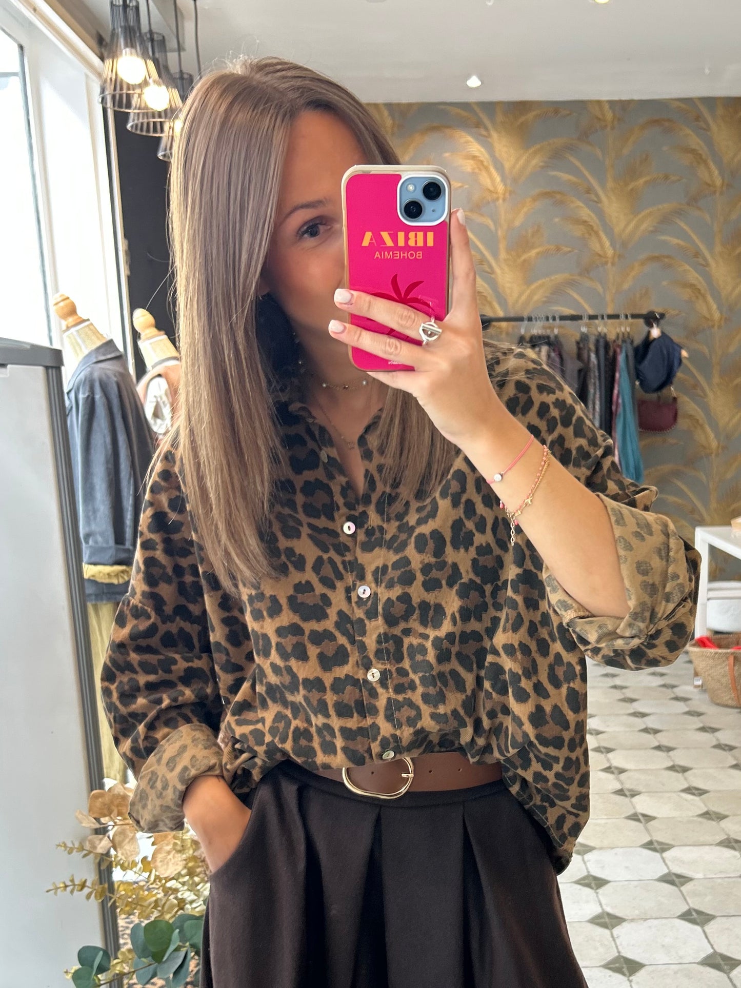 Chemise en velours Léo - Johanna Paris