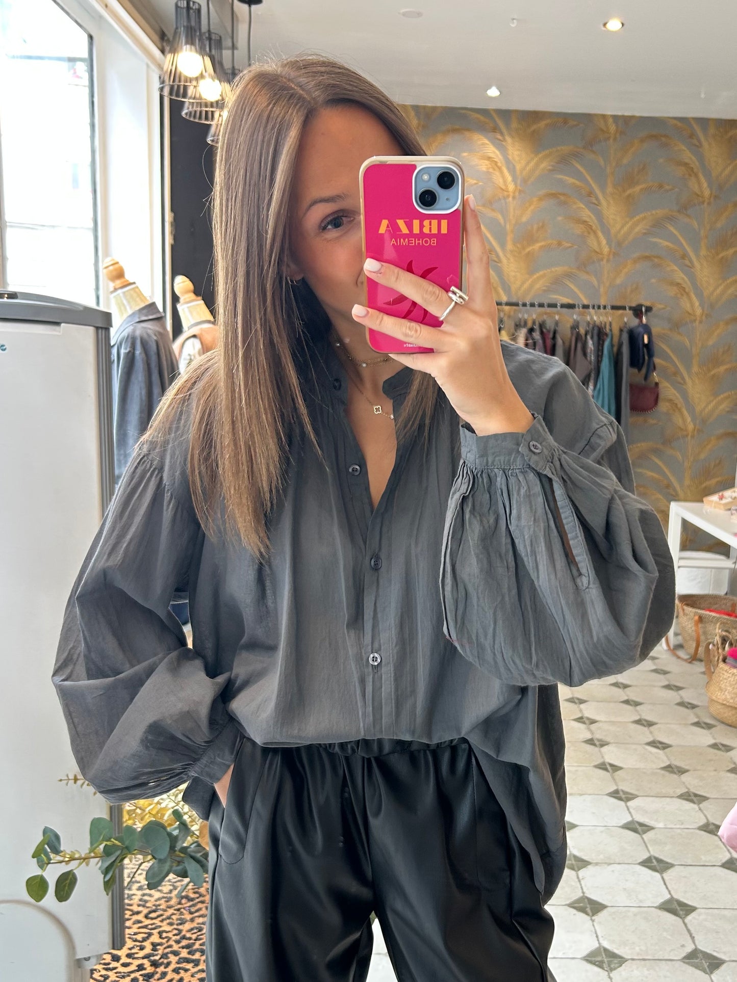 Chemise Clémentine grise - Johanna Paris
