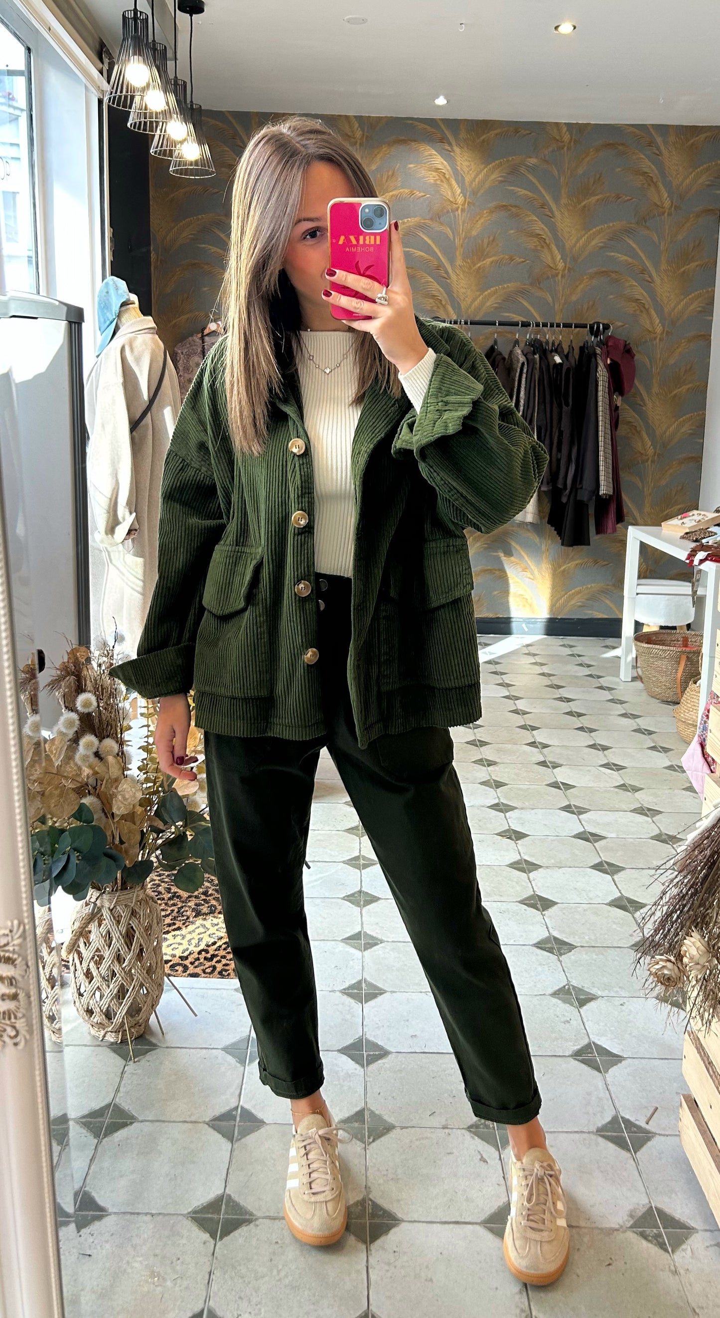 Pantalon en Toile kaki - Johanna Paris