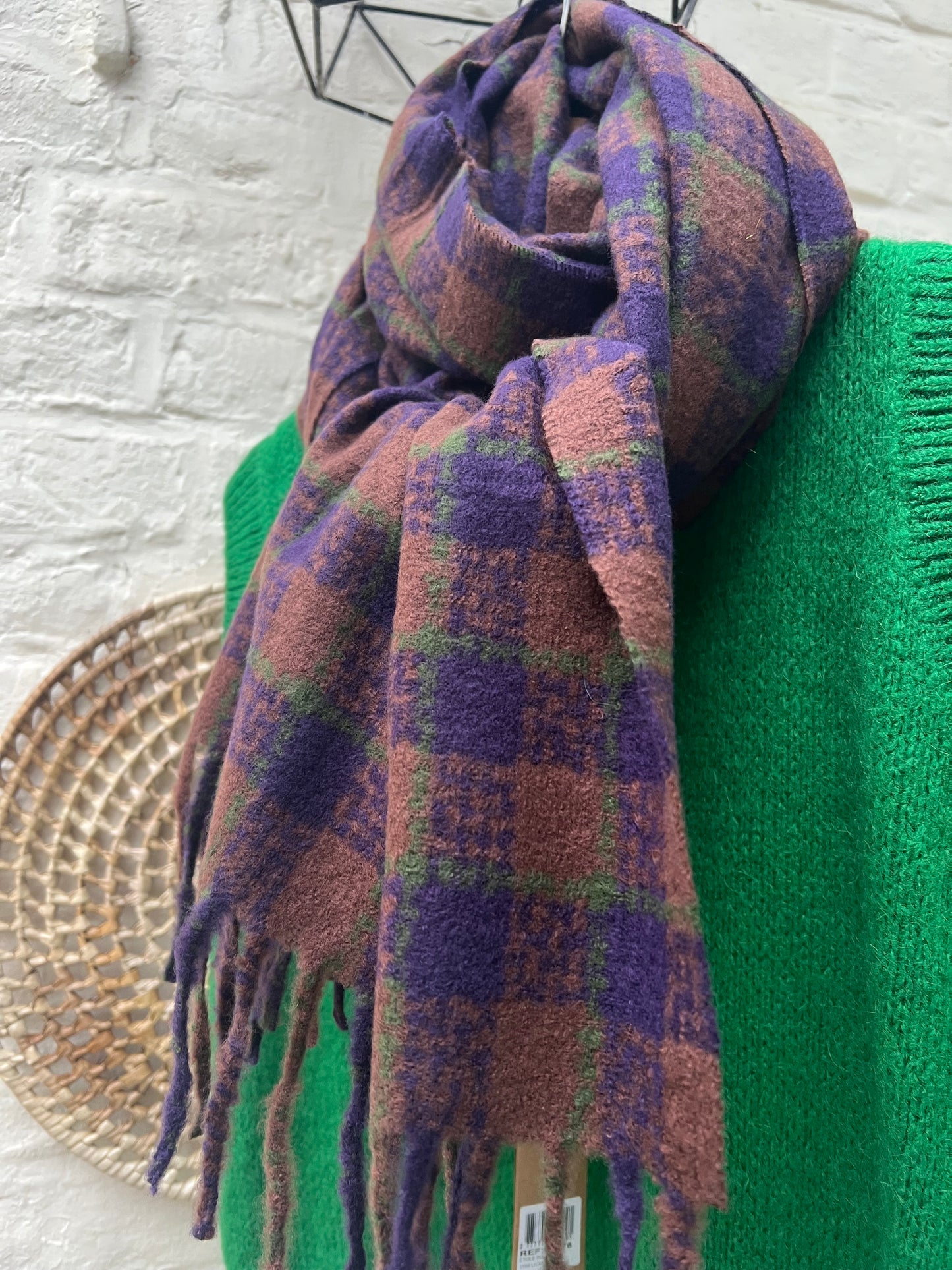 Écharpe à carreaux