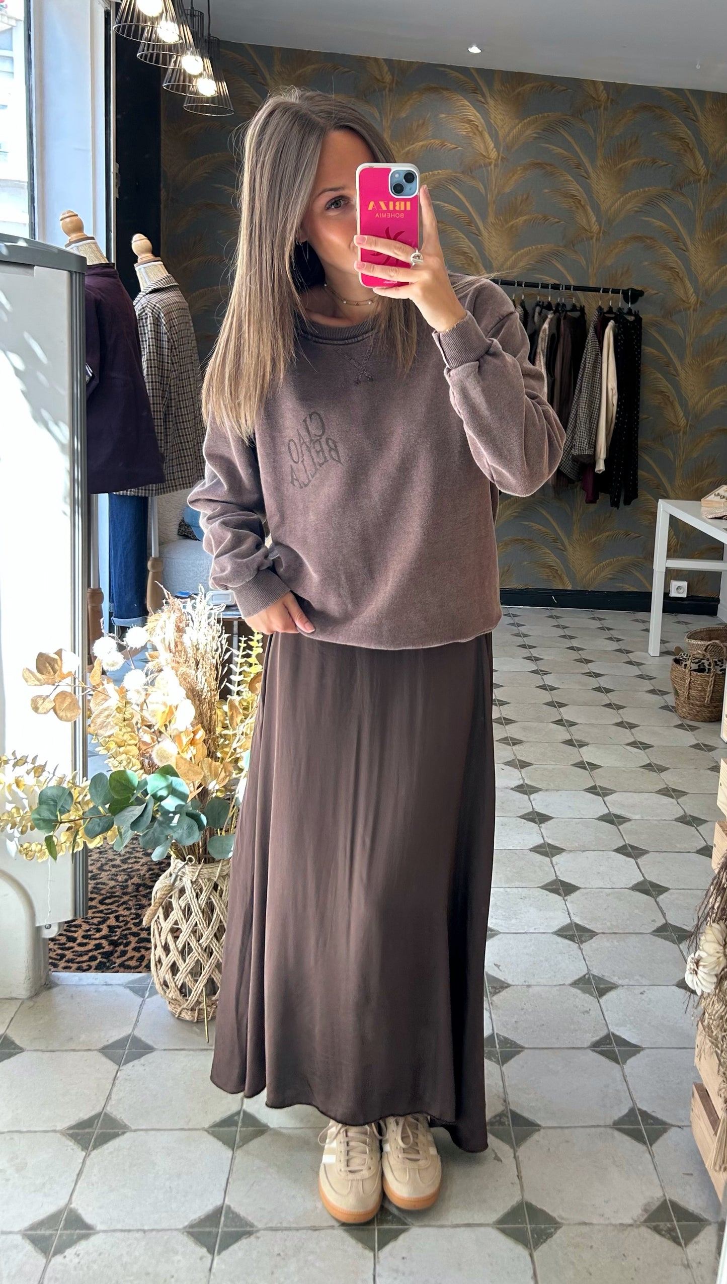 Jupe Montaine chocolat - Johanna Paris