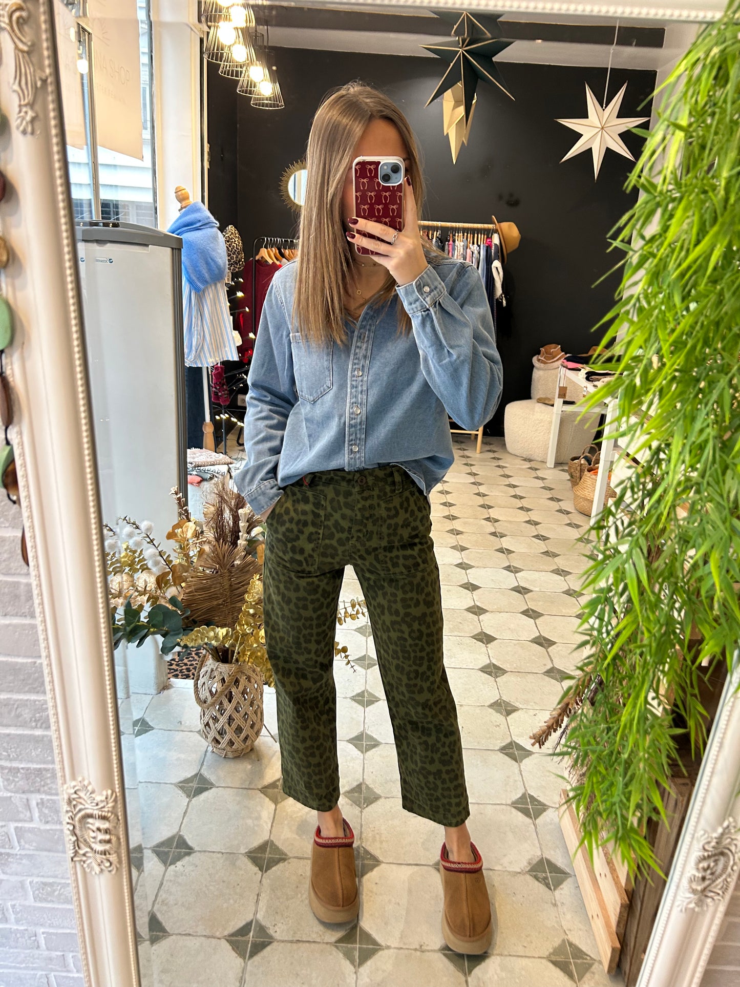 Pantalon en toile léopard- Johanna Paris