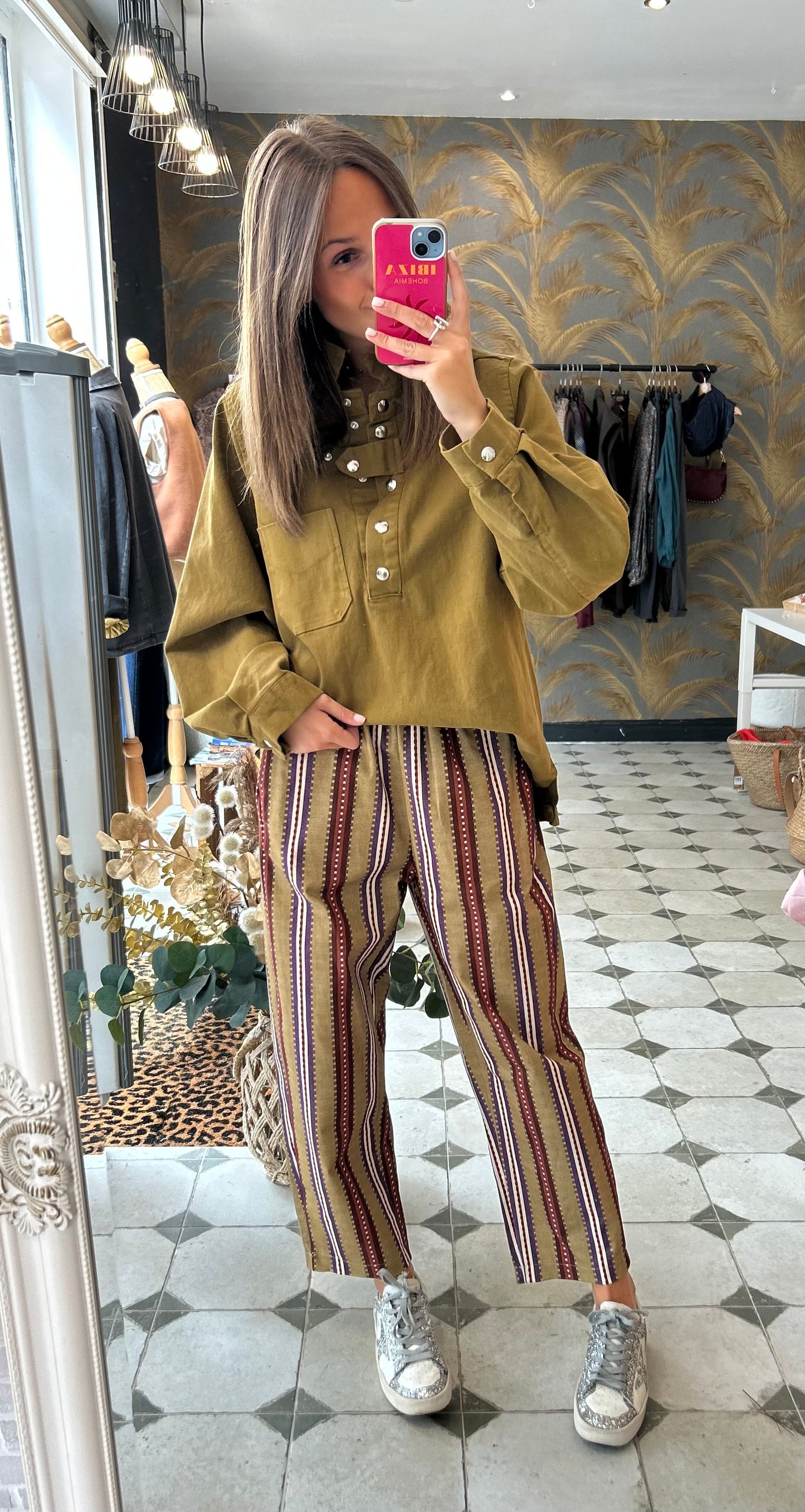 Pantalon Magique en toile Esther - Johanna Paris