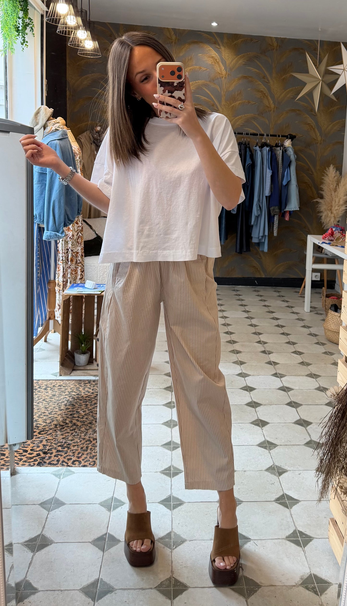 T-Shirt col rond blanc - Johanna Paris