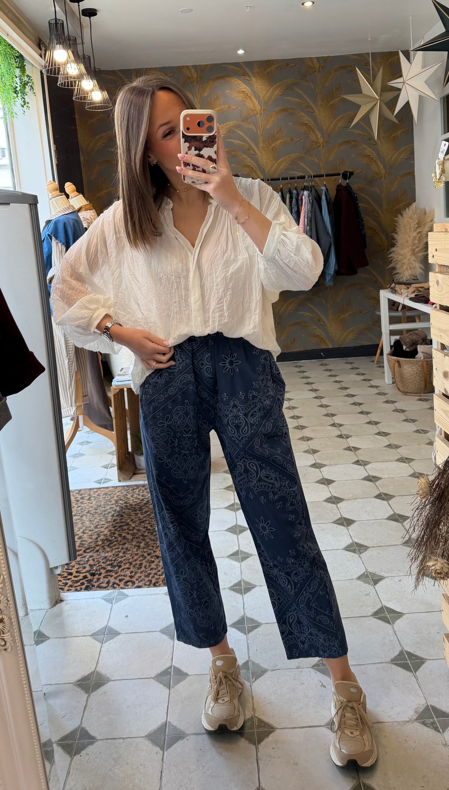 Pantalon magique Bandana bleu - Johanna Paris