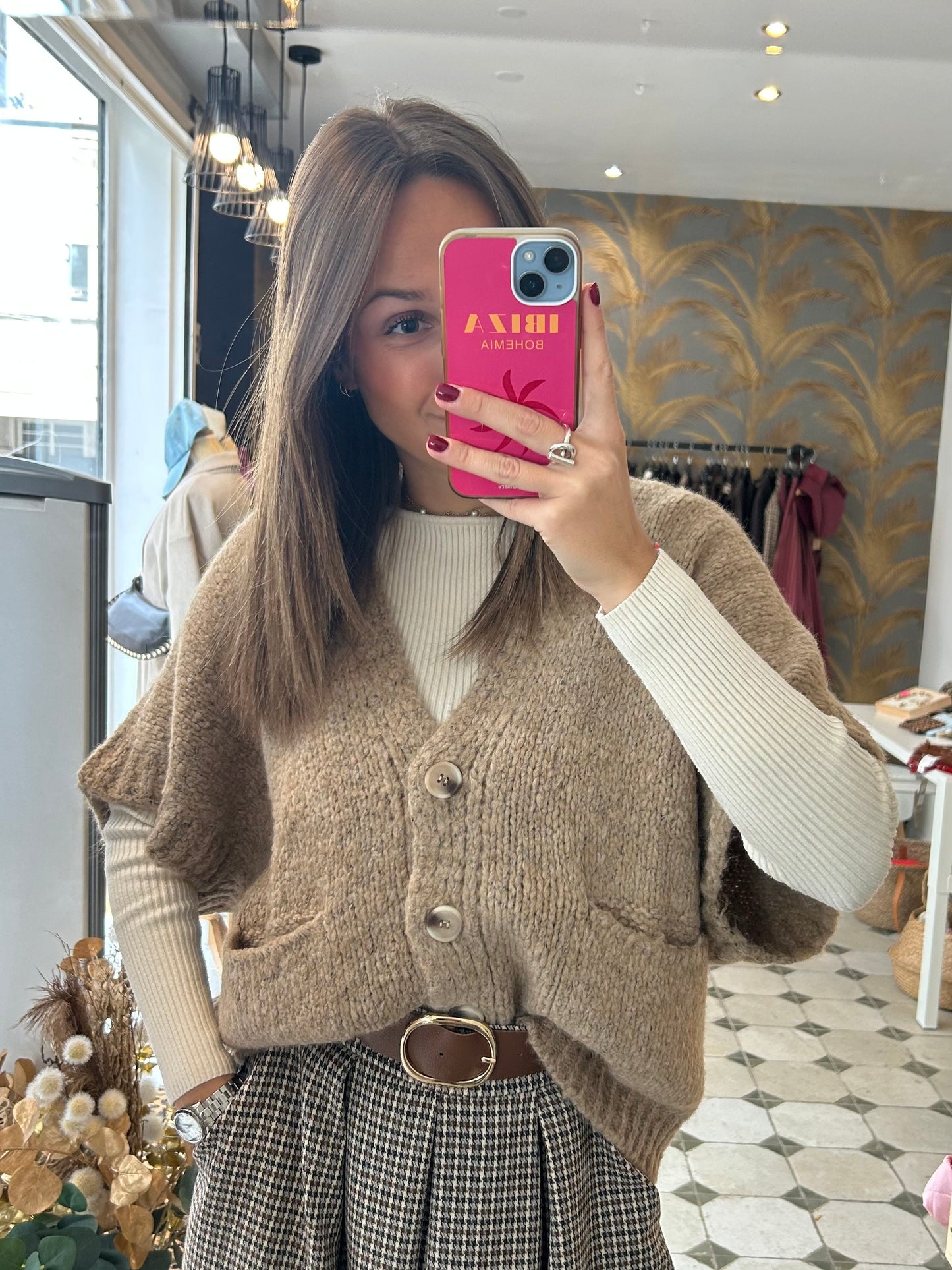 Gilet Jamie beige - Johanna Paris