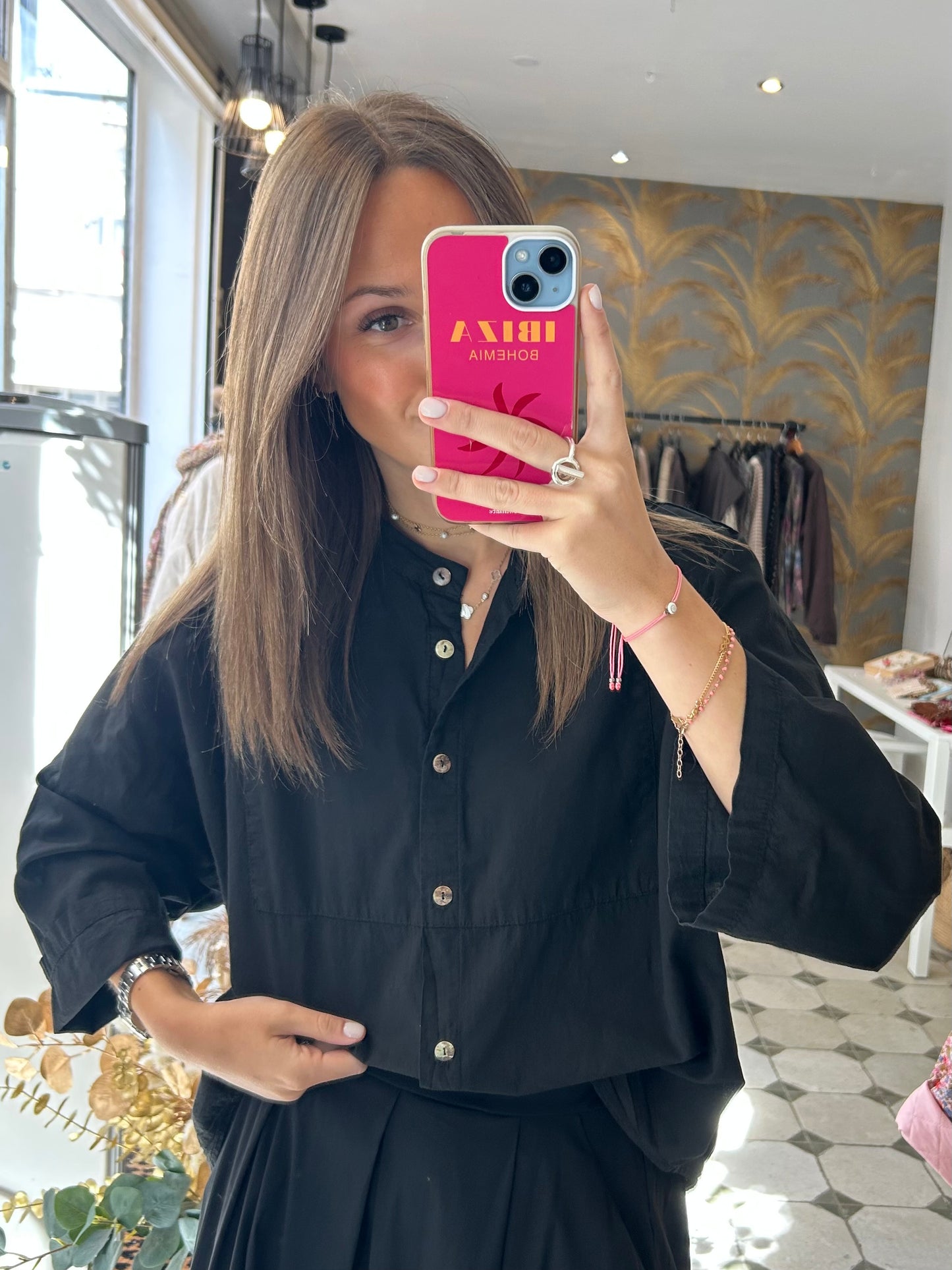 Chemise Ciara noir - Johanna Paris