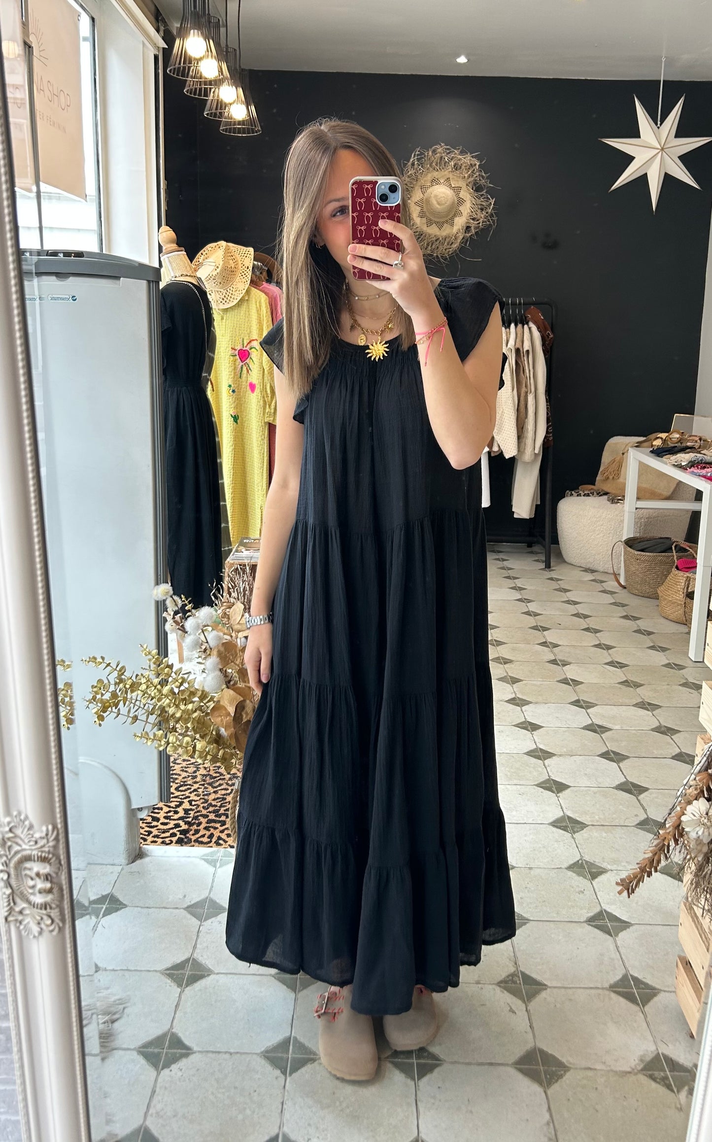 Robe Joséphine noire - Johanna Paris