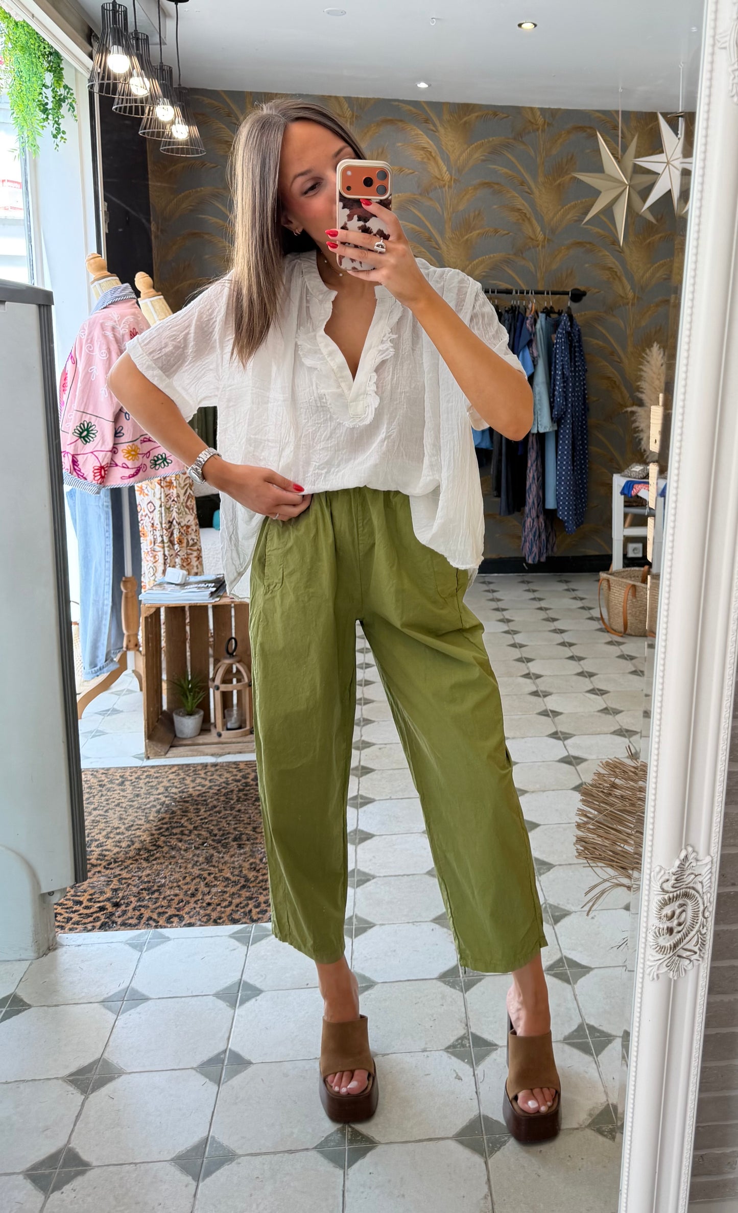 Blouse Aria manches courtes blanc - Johanna Paris