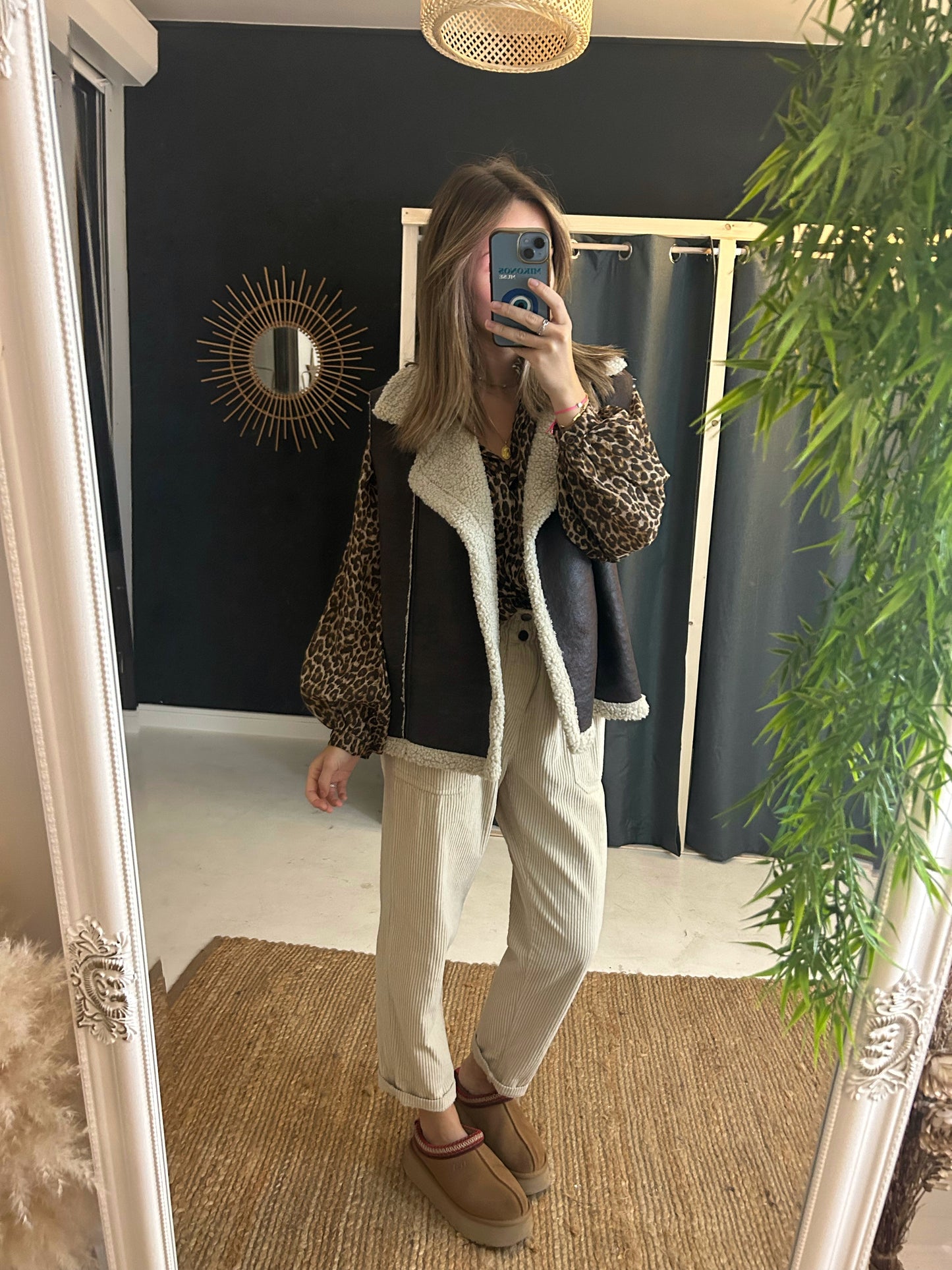 Pantalon en velours écru - Johanna Paris