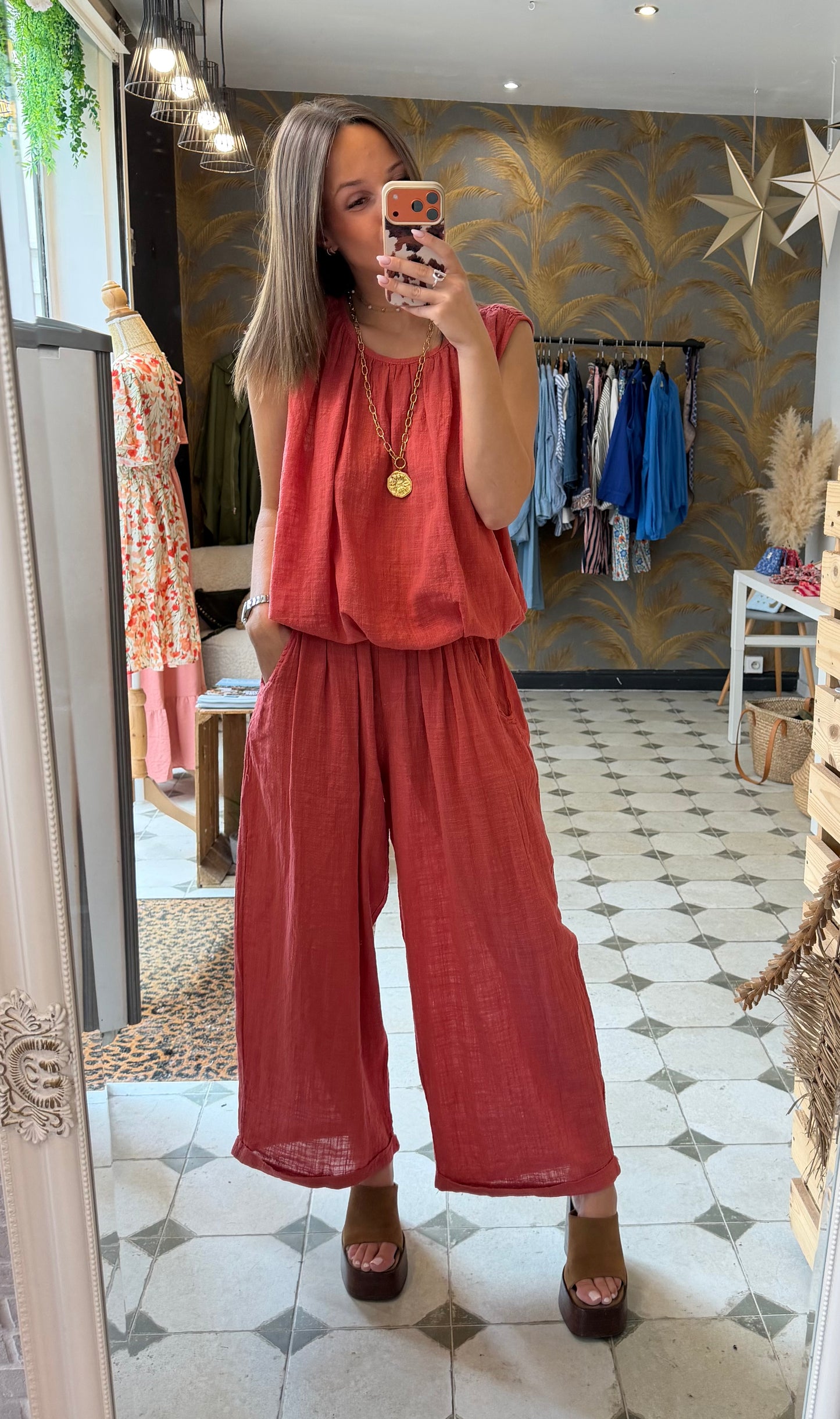 Ensemble Charlie terracotta - Johanna Paris