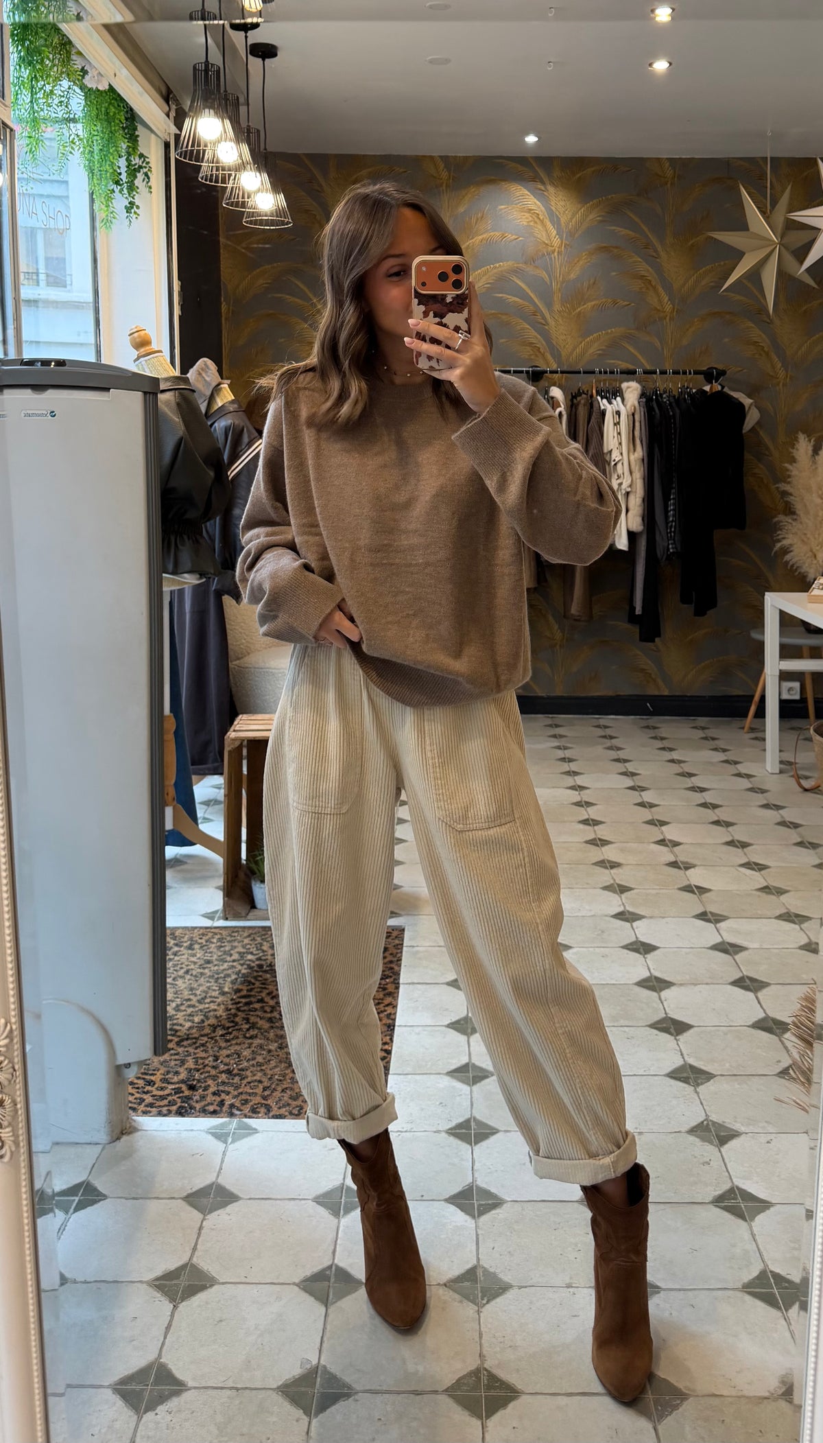 Pull en cachemire beige - Johanna Paris