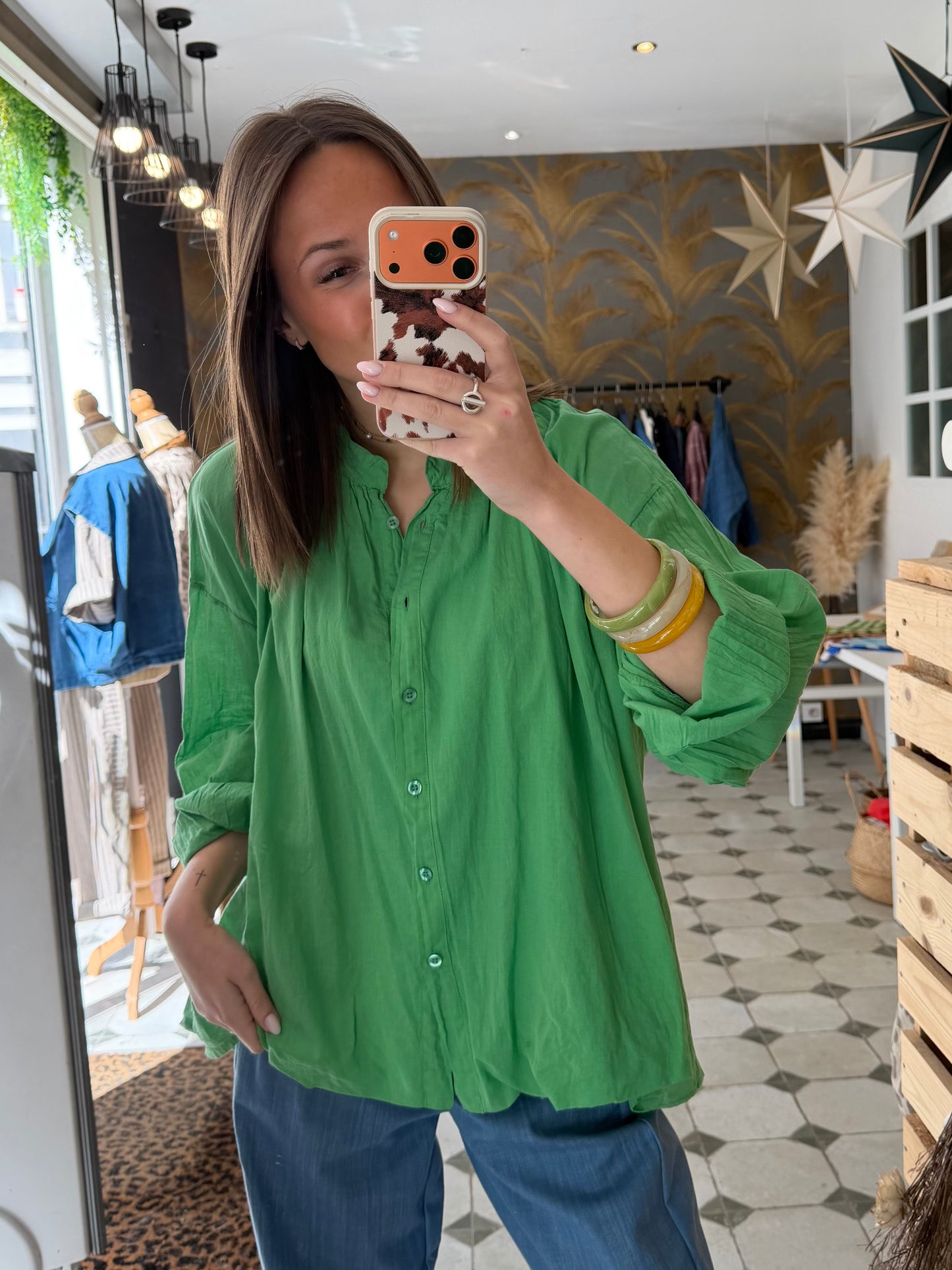 Chemise Clem verte - Johanna Paris