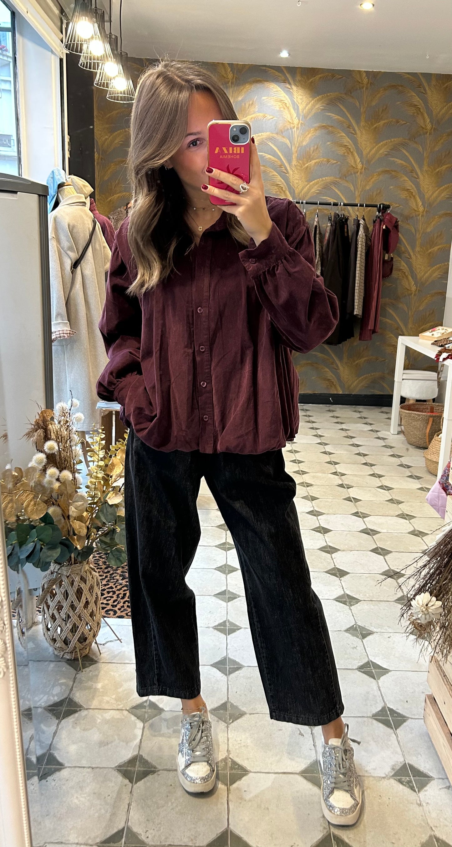 Chemise Irina prune - Johanna Paris