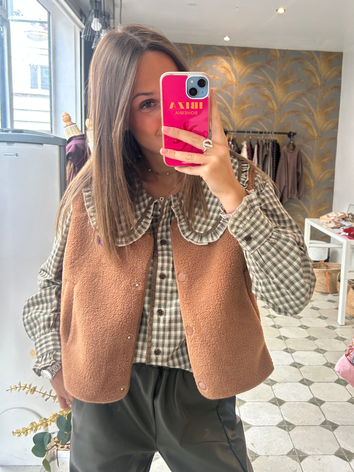 Gilet Maël camel