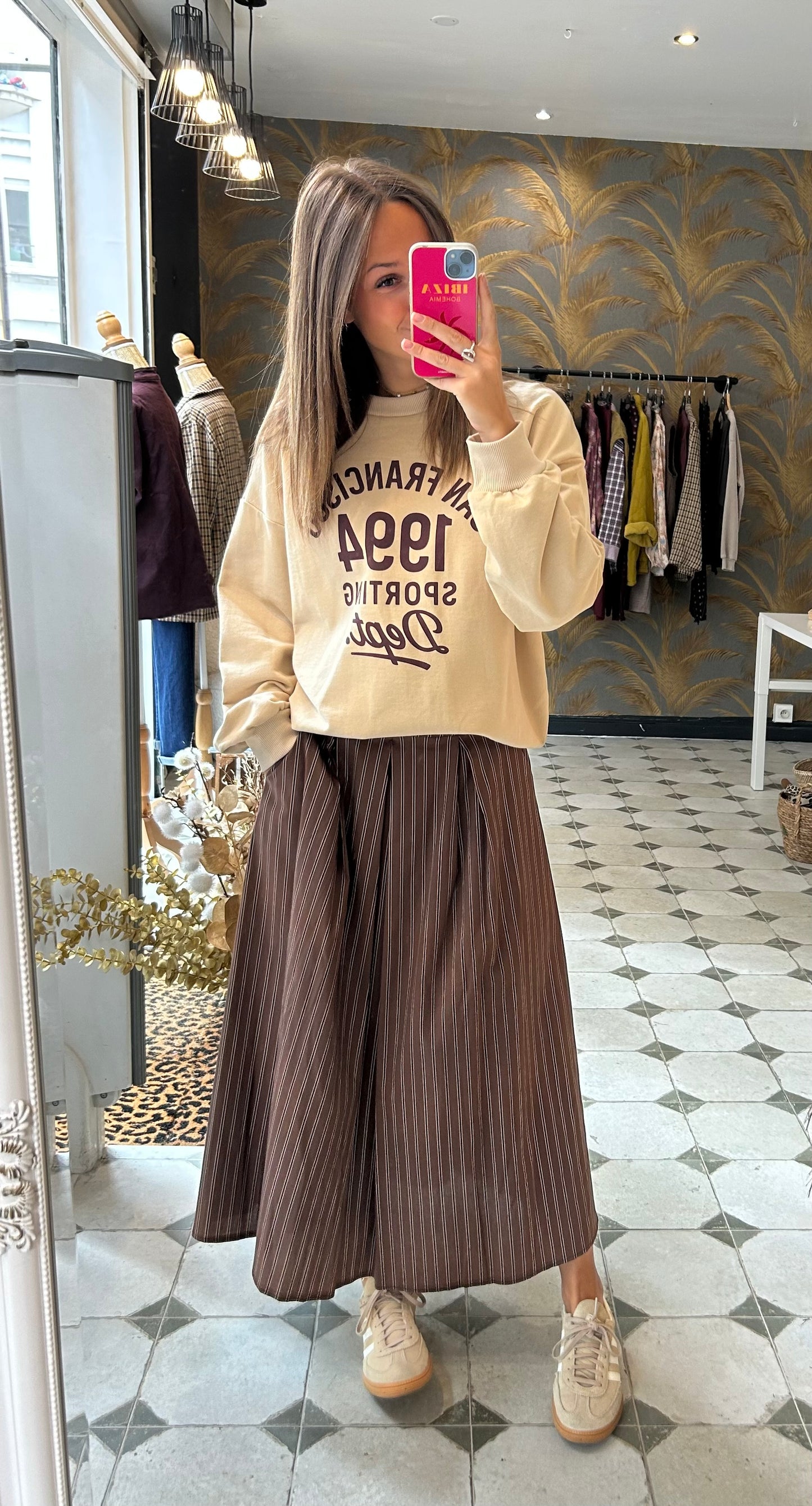 Sweat San Francisco beige - Johanna Paris