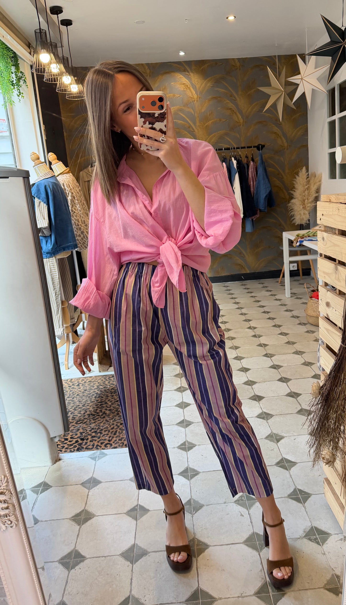 Pantalon magique Raphaël violet - Johanna Paris