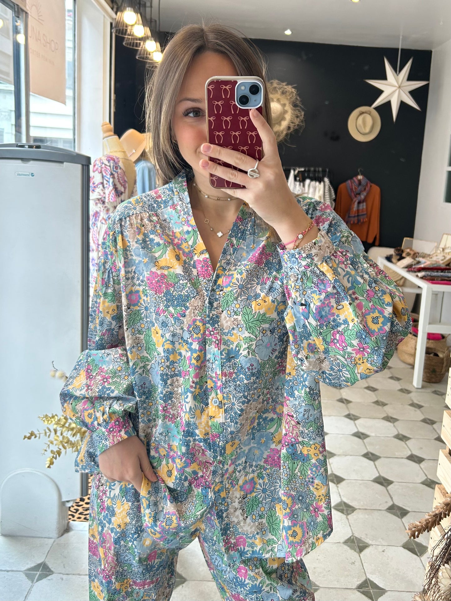 Chemise Liberty bleu - Johanna Paris