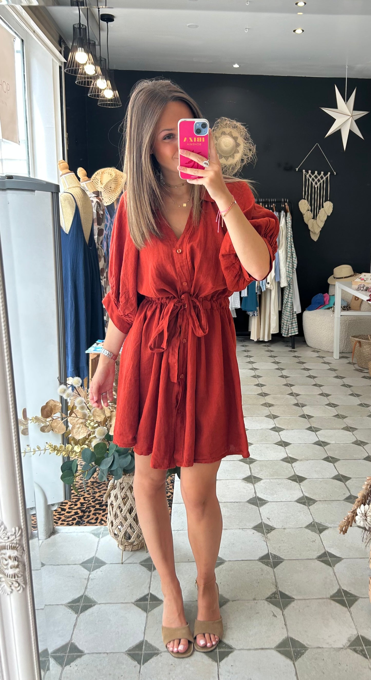 Robe Lisa terracotta - Johanna Paris