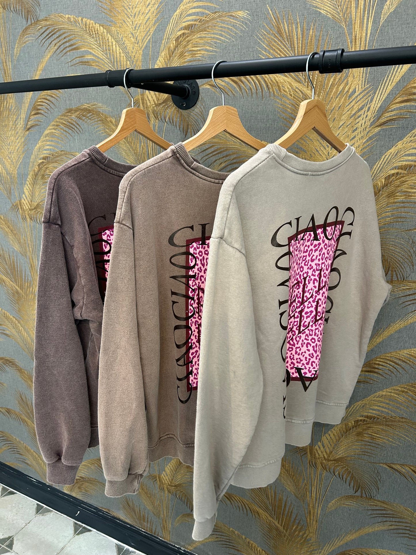 Sweat Ciao Bella chocolat - Johanna Paris