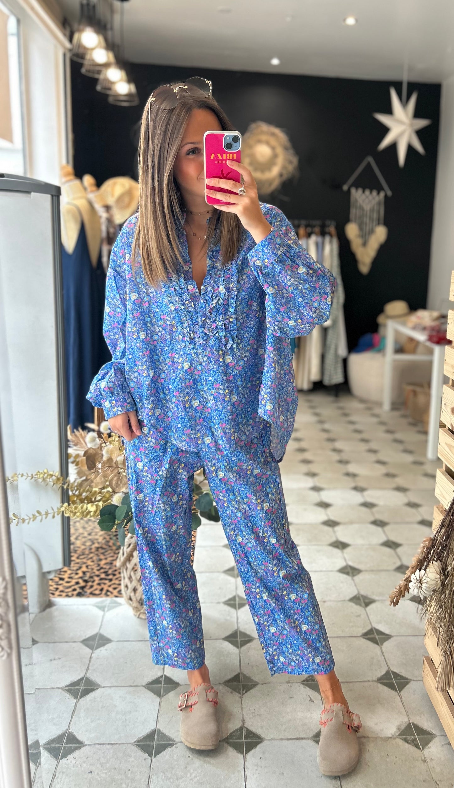 Pantalon Ama bleu - Johanna Paris