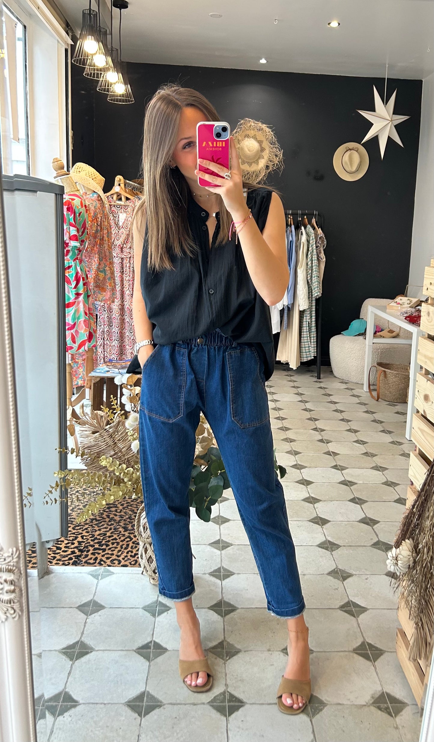 Jean Luna bleu denim - Johanna paris