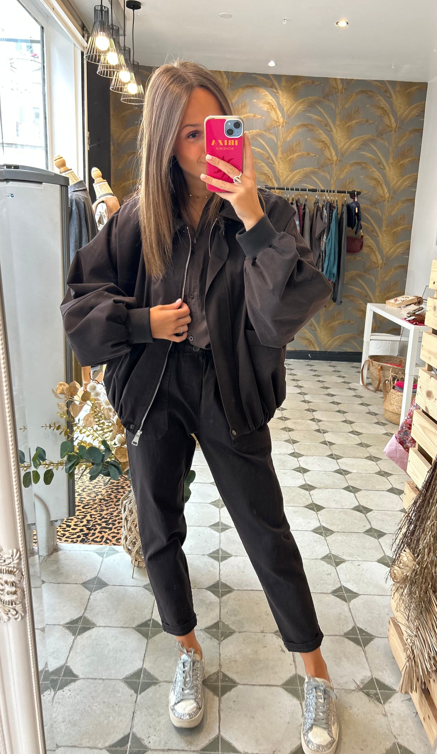 Veste Claudia chocolat - Johanna Paris