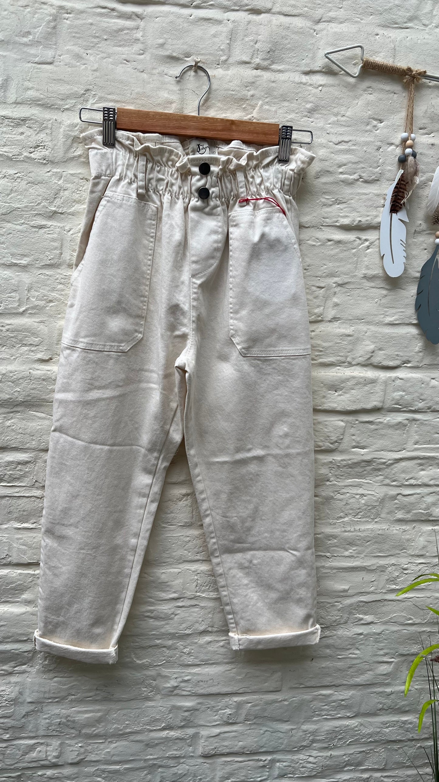 Pantalon en Toile écru - Johanna Paris