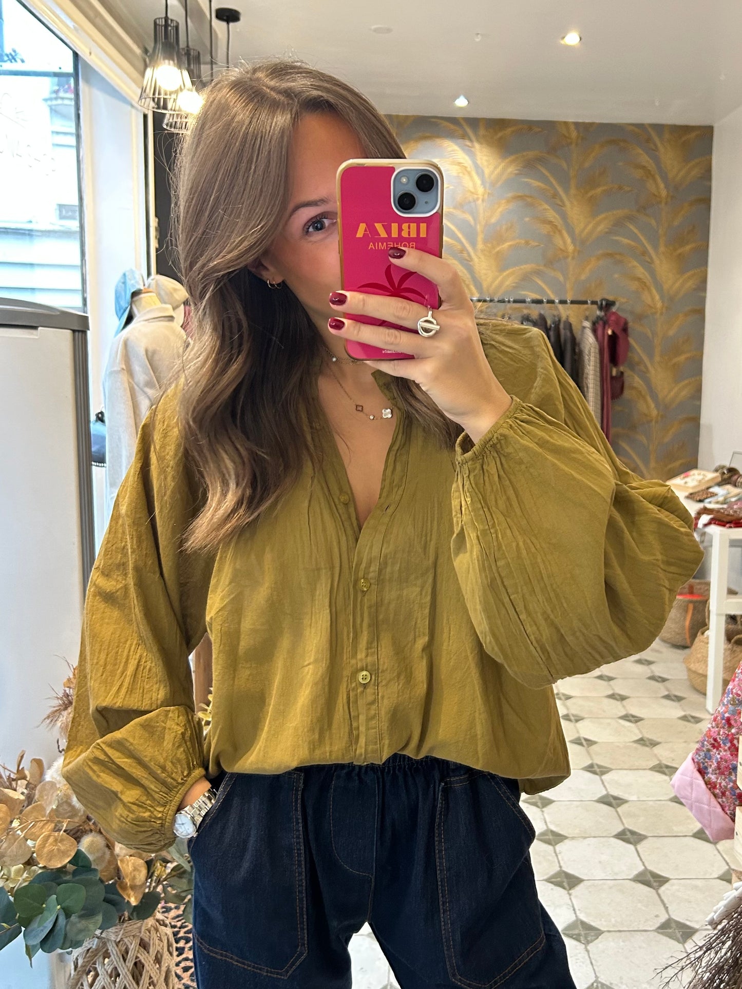 Chemise Livia moutarde - Johanna Paris