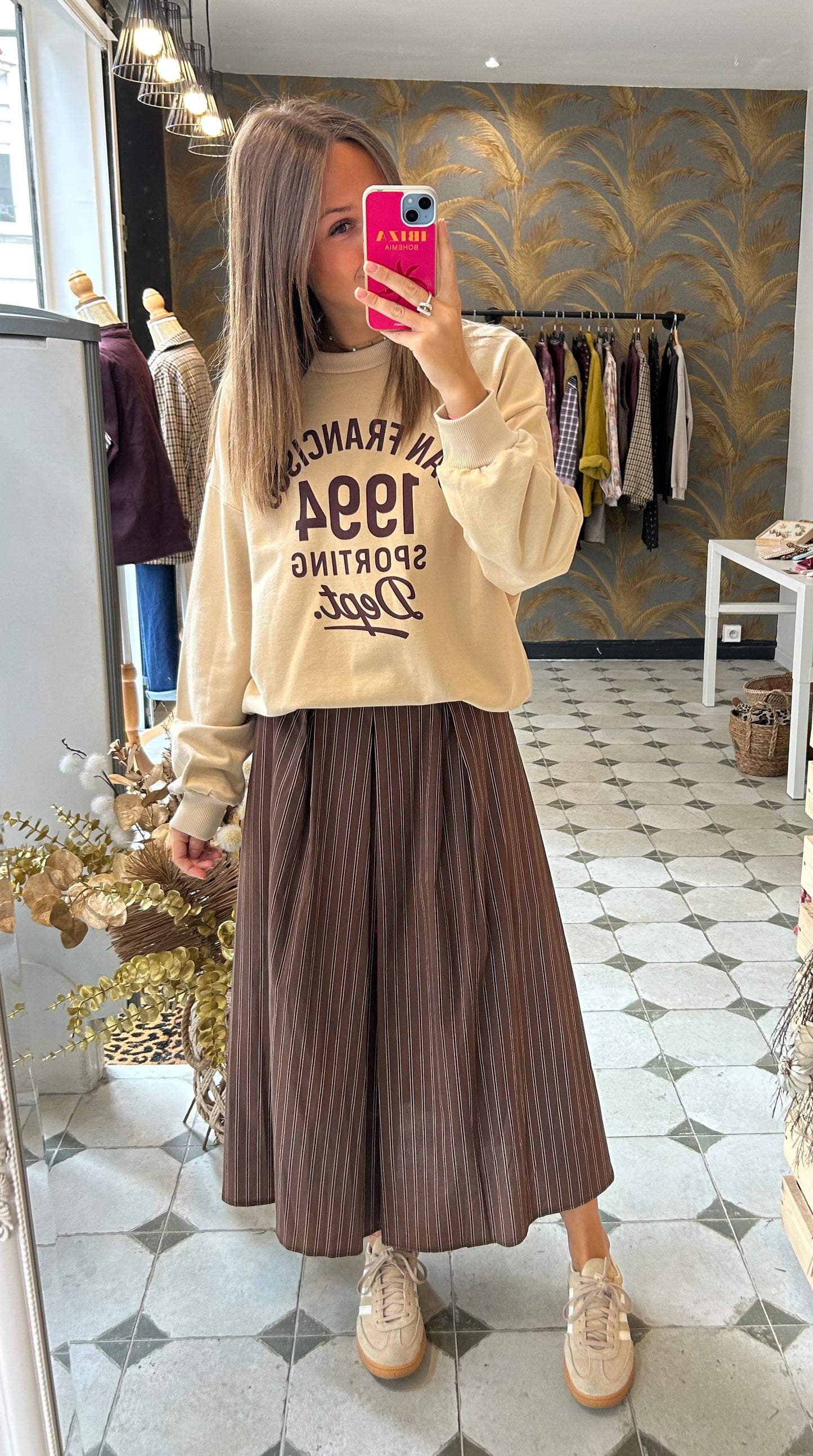 Sweat San Francisco beige - Johanna Paris