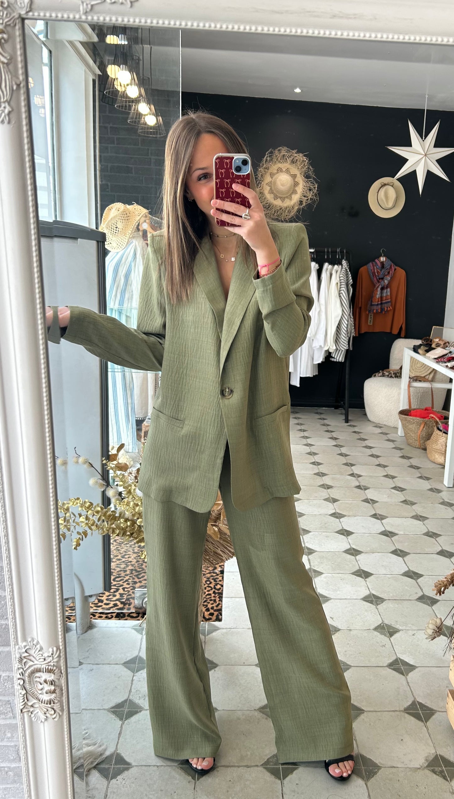 Pantalon Clémence kaki