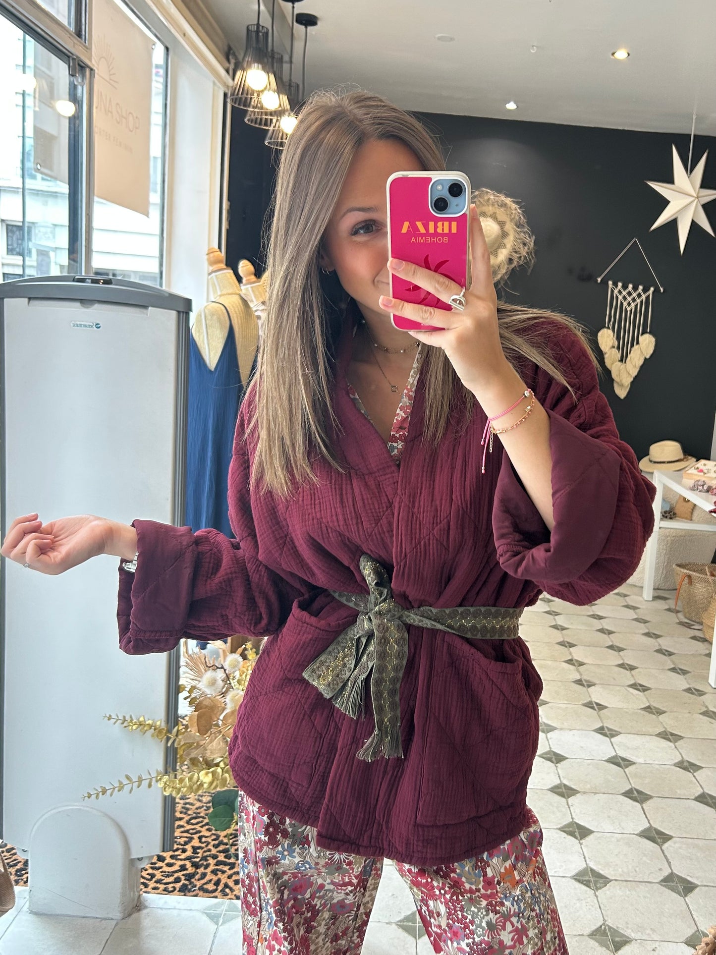 Veste Chloé bordeaux - Johanna Paris