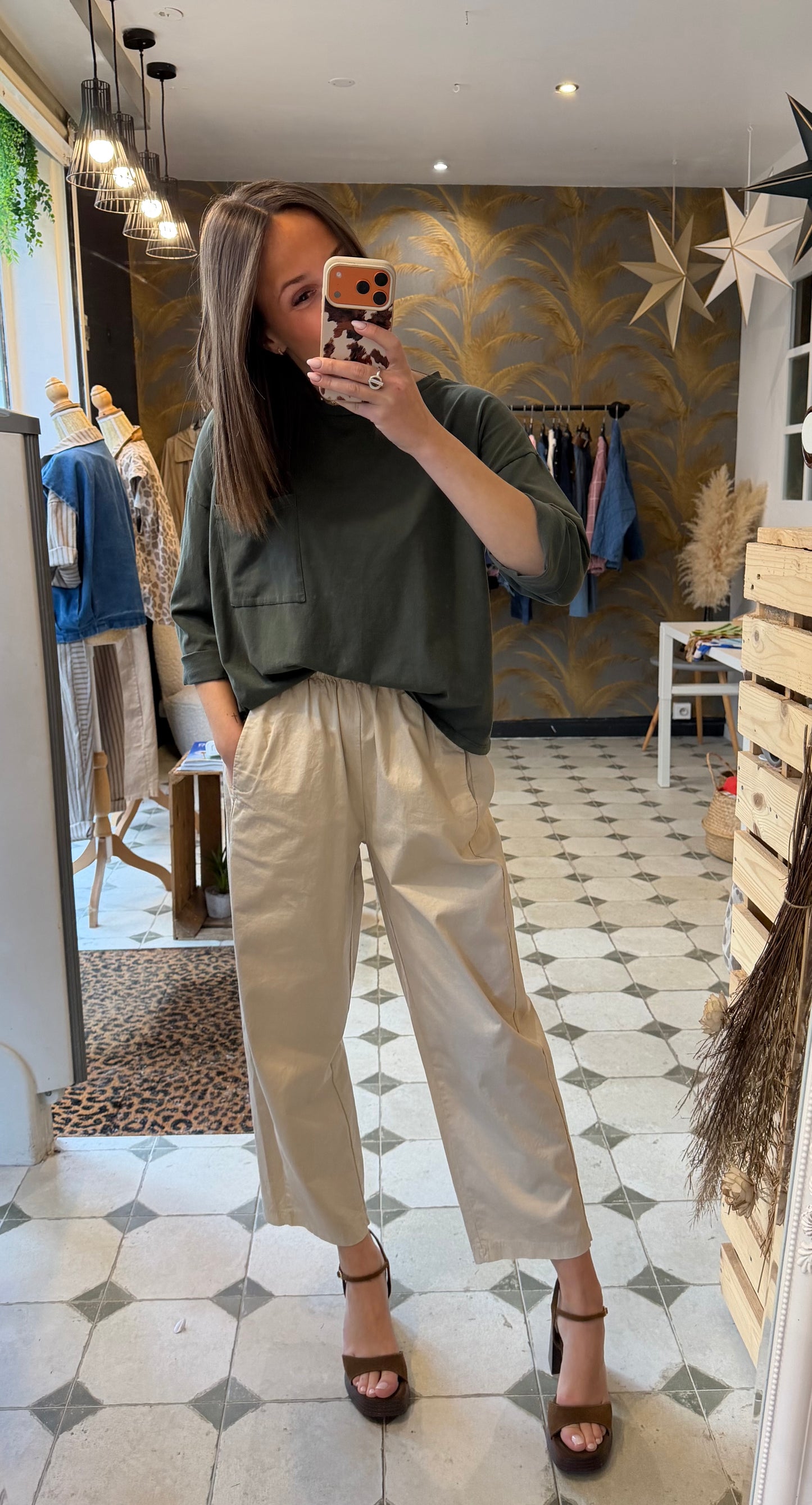 T-Shirt Nate kaki - Johanna Paris