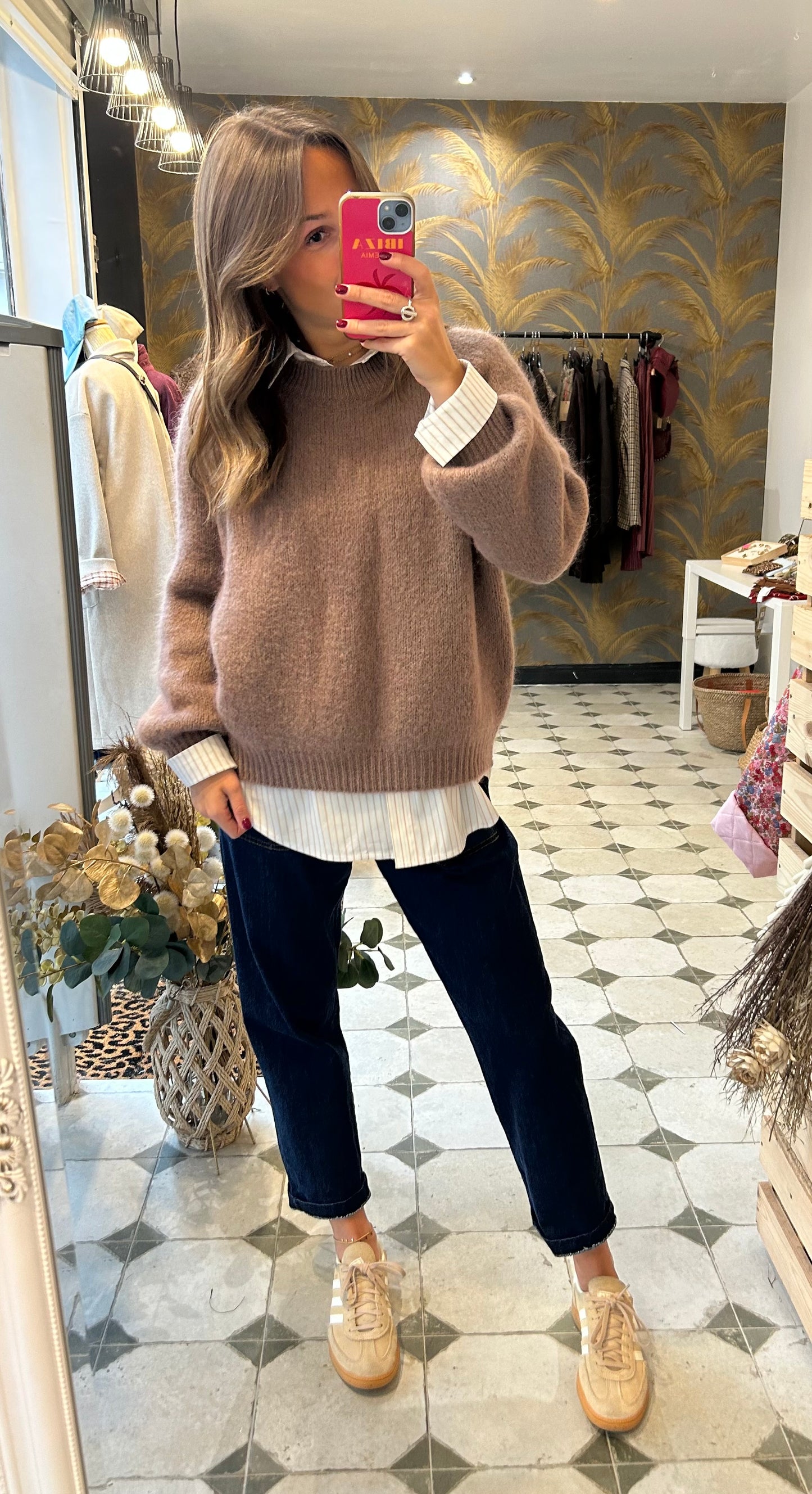 Pull Alma taupe