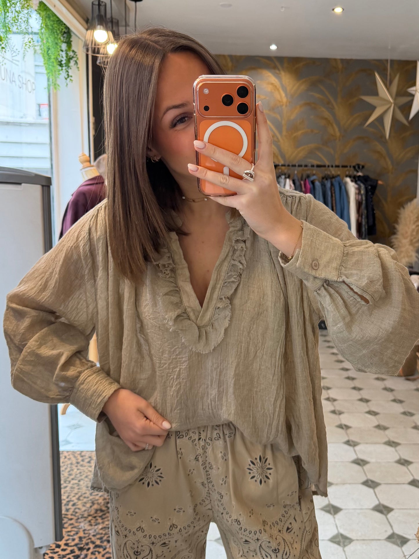 Blouse Aria beige - Johanna Paris