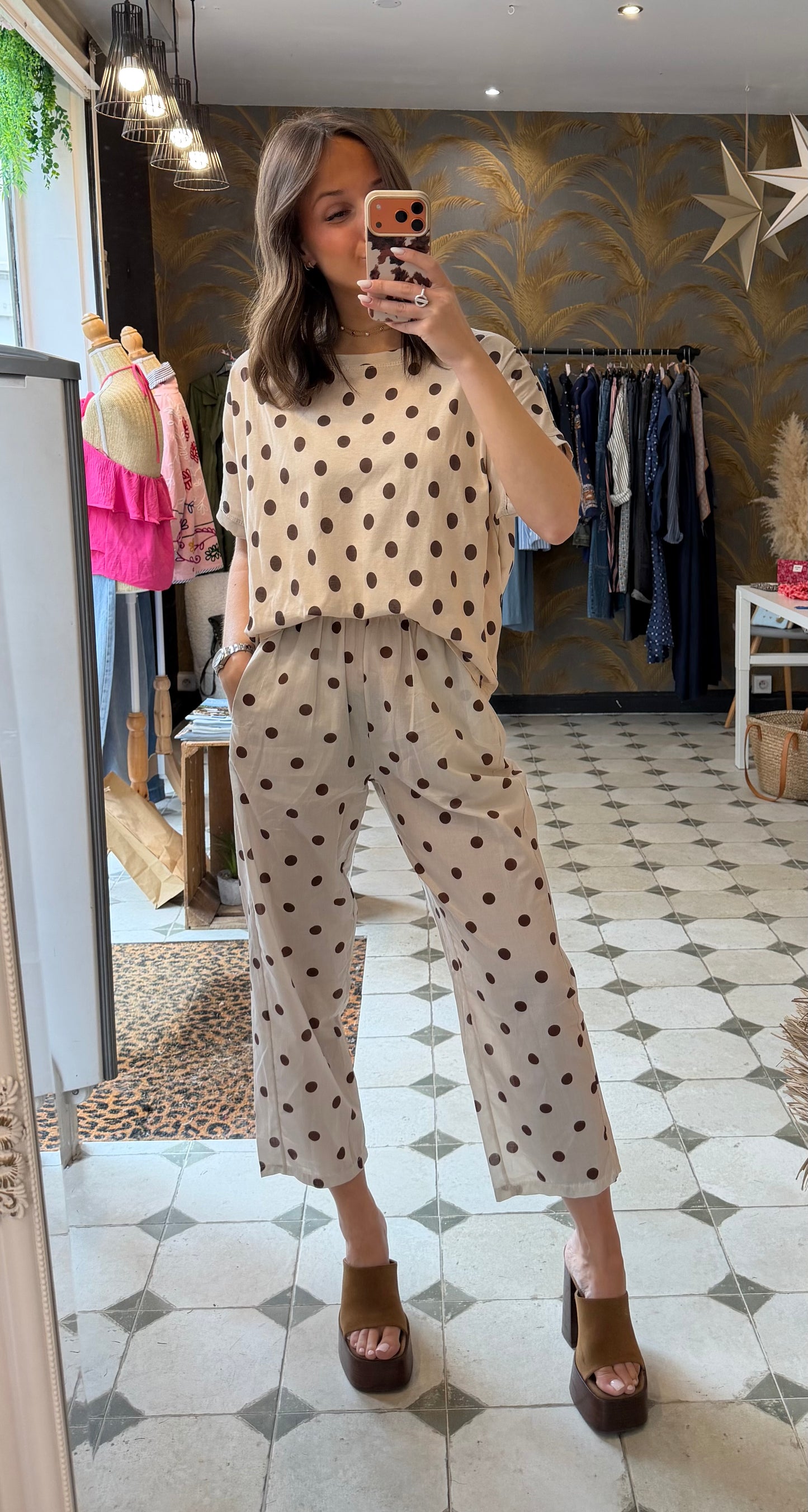 Pantalon Magique fin à pois - Johanna Paris