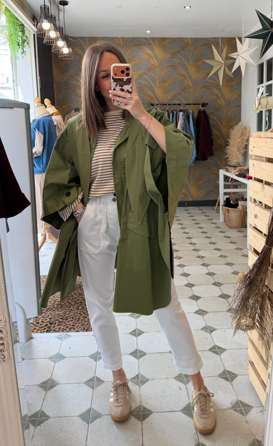 Caban Voltaire kaki - Johanna Paris
